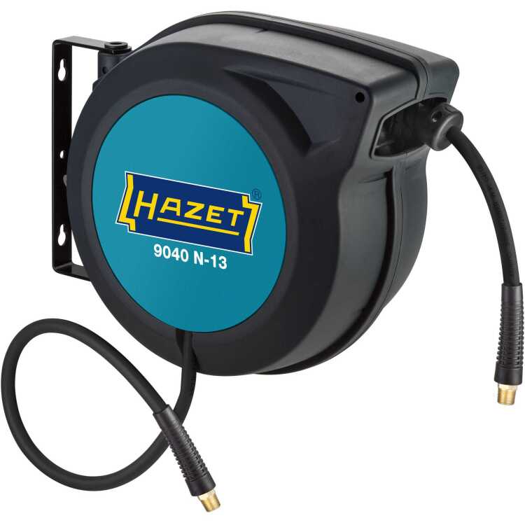 Hazet Slanghaspel 9040N-13 persluchtslang 15 meter - 1 meter aansluitslang