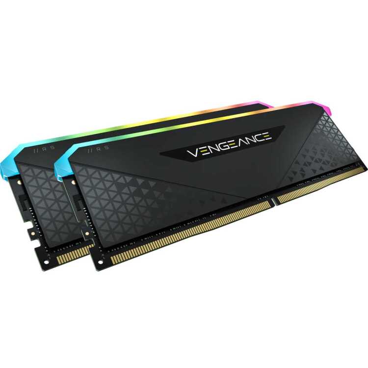Corsair 16 GB DDR4-3200 Kit werkgeheugen CMG16GX4M2E3200C16, Vengeance RGB RS, XMP 2.0