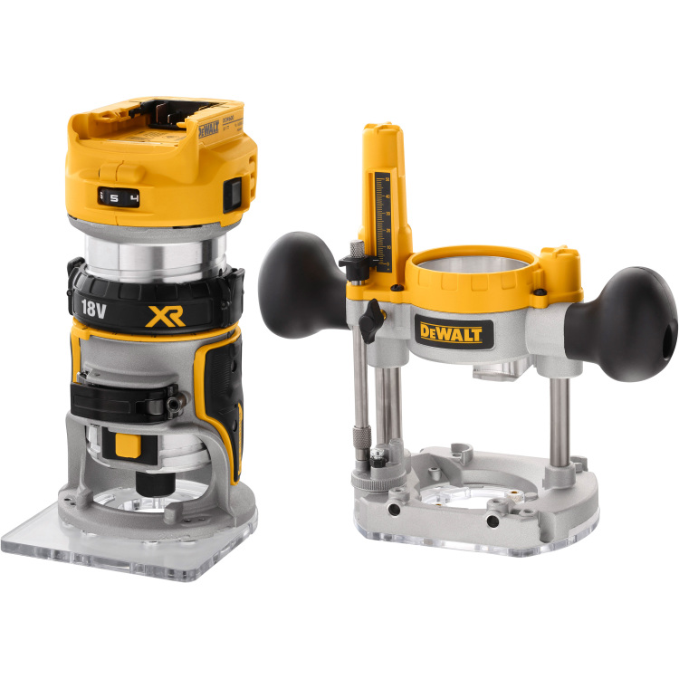 DEWALT 18V XR Brushless accu-invalfrees met verwisselbare zool bovenfrees Incl. TSTAK koffer, accu en oplader niet inbegrepen