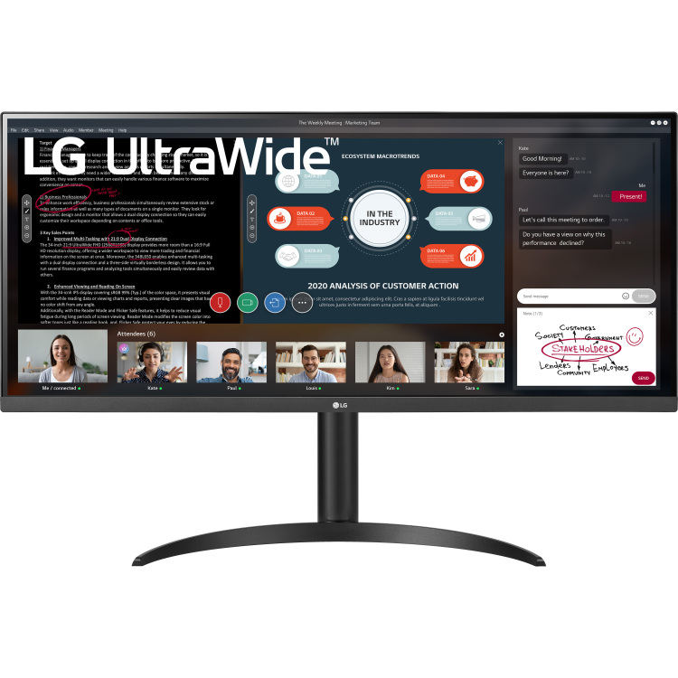 LG UltraWide 34WP550-B ledmonitor 2x HDMI