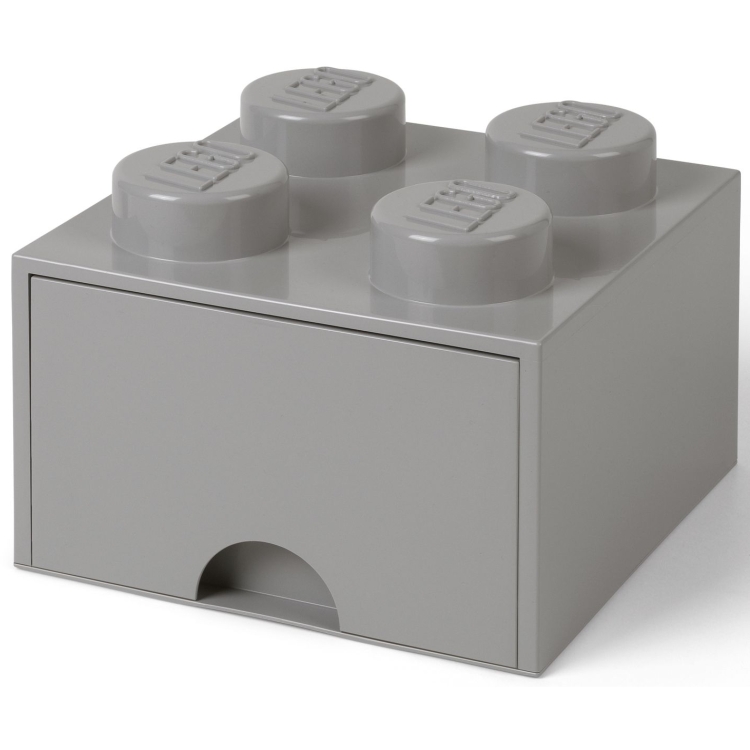 Room Copenhagen LEGO Brick Drawer 4 Grijs opbergdoos
