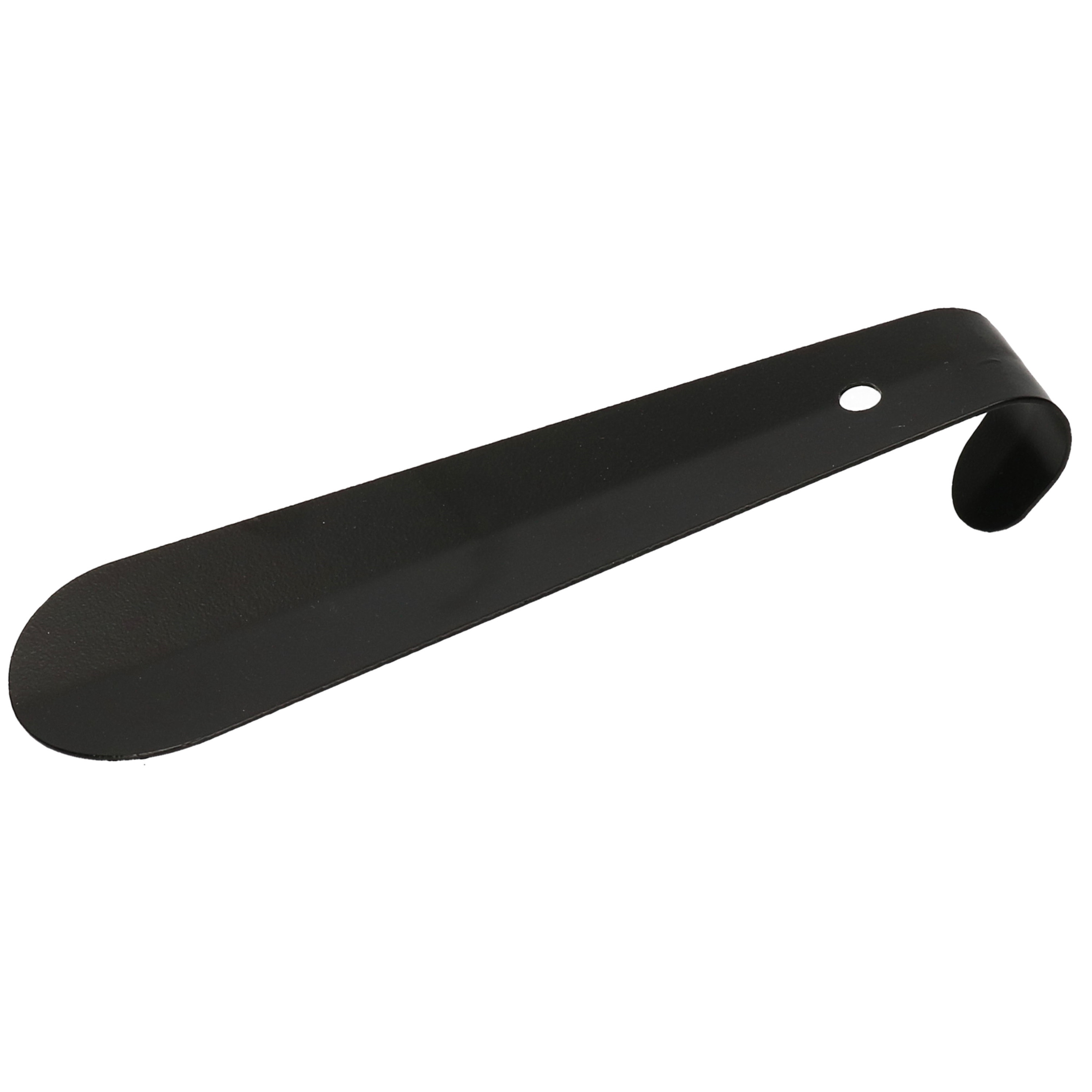 Schoenlepel - metaal - zwart - 15 cm - Schoen instaphulp -