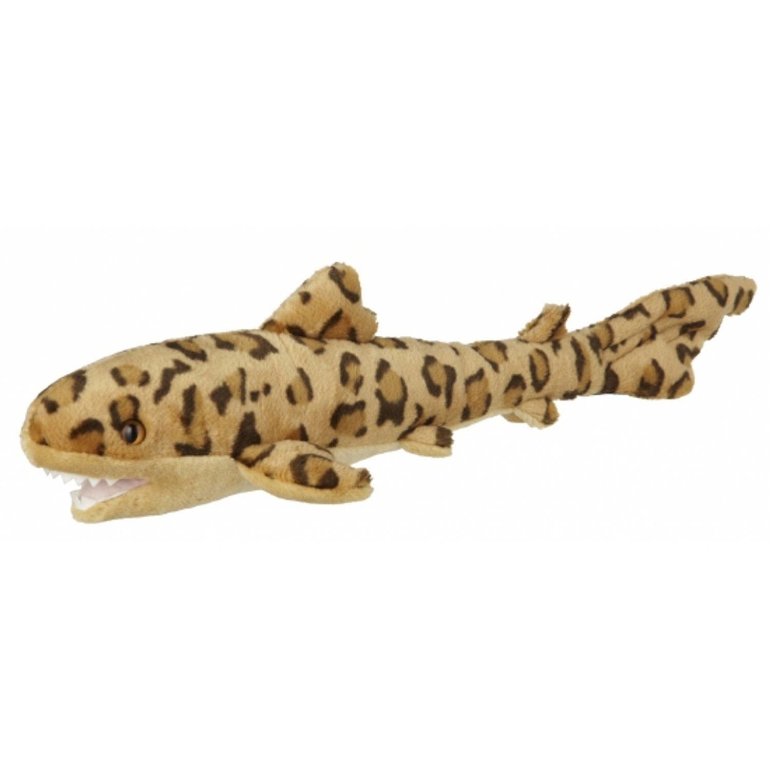 Nature Planet pluche dieren knuffel Luipaard Haai - 50 cm - zeedieren knuffels - haaien -