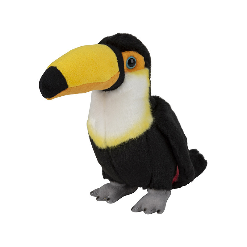 Pluche tropische vogel Toekan knuffel van 18 cm -