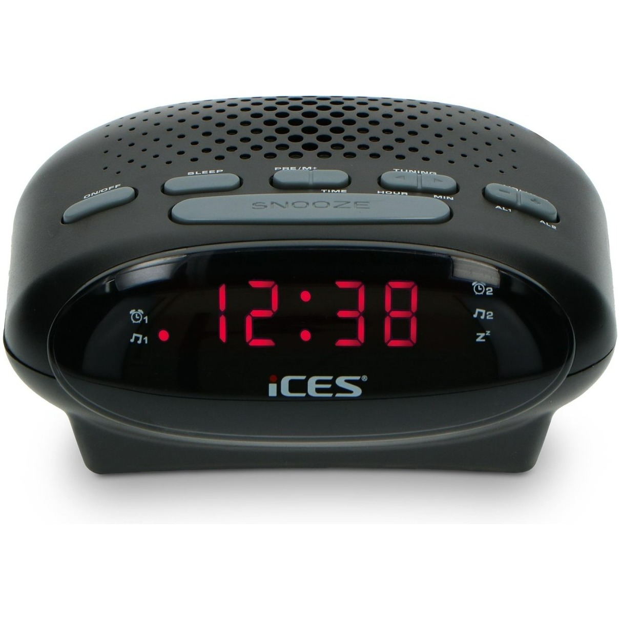 Lenco ICR-210 Wekker radio Zwart