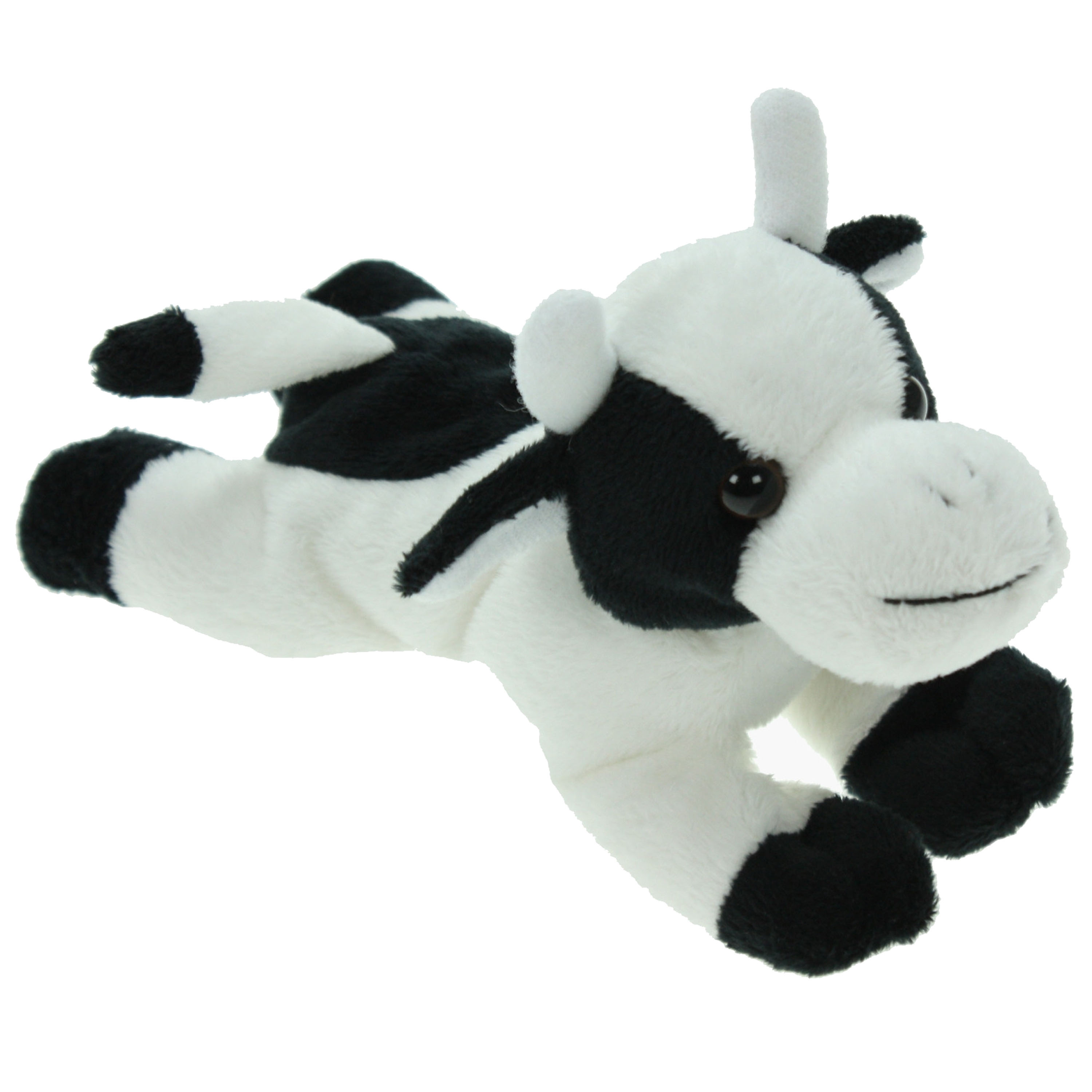 Pluche knuffel dieren Koe van 19 cm -