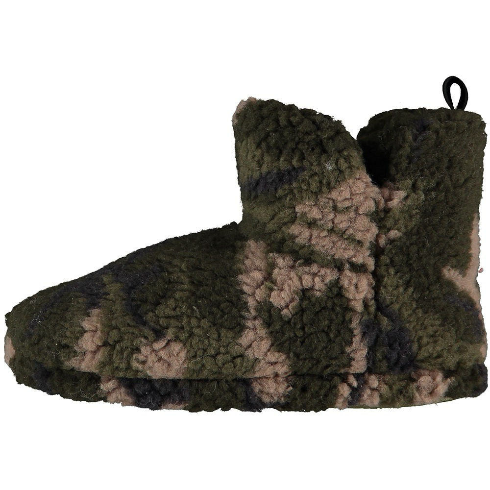 Jongens hoge pantoffels/sloffen army groen maat 29-30 29/30 -