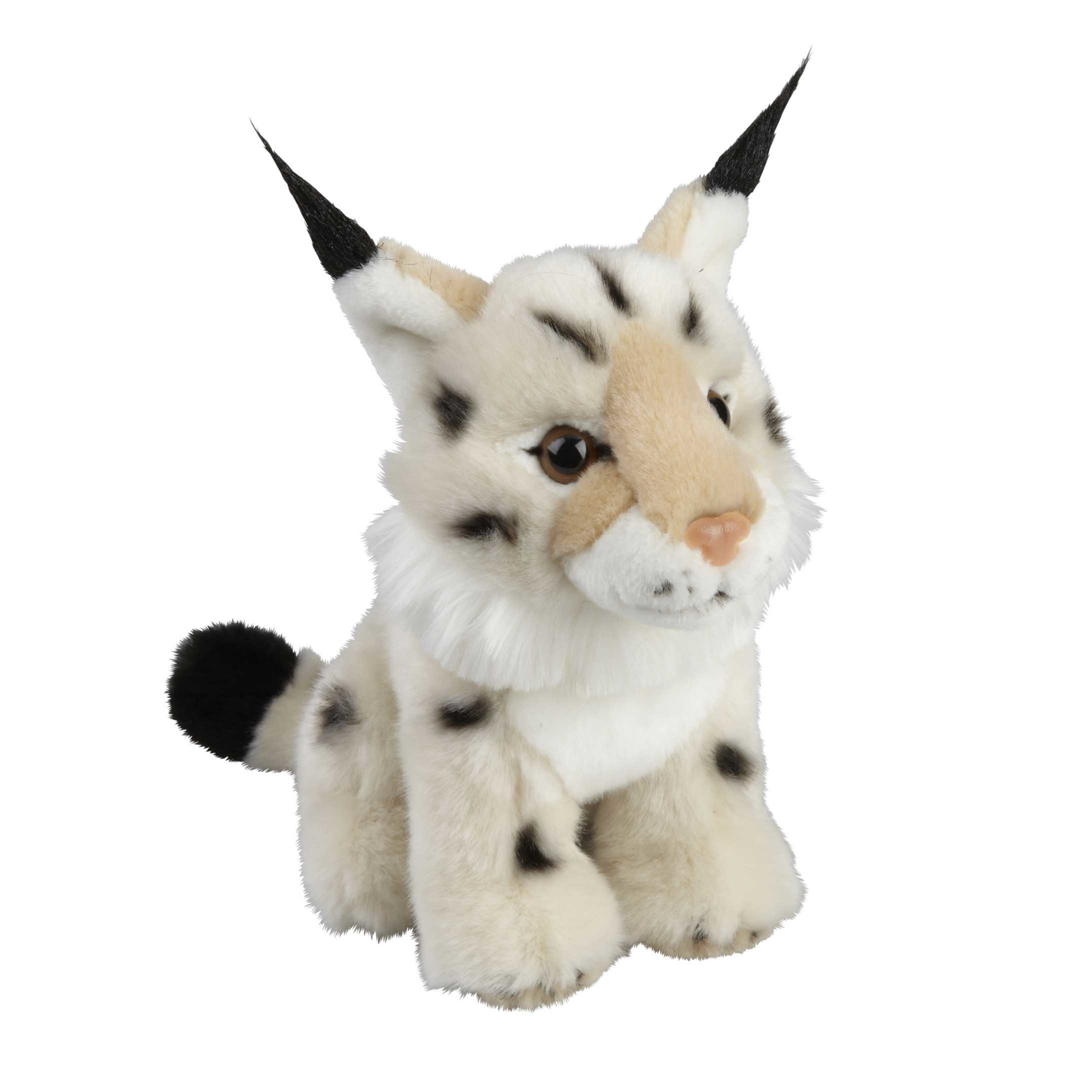 Ravensden Pluche knuffel dieren - Lynx - 18 cm - wilde bos dieren thema knuffel -