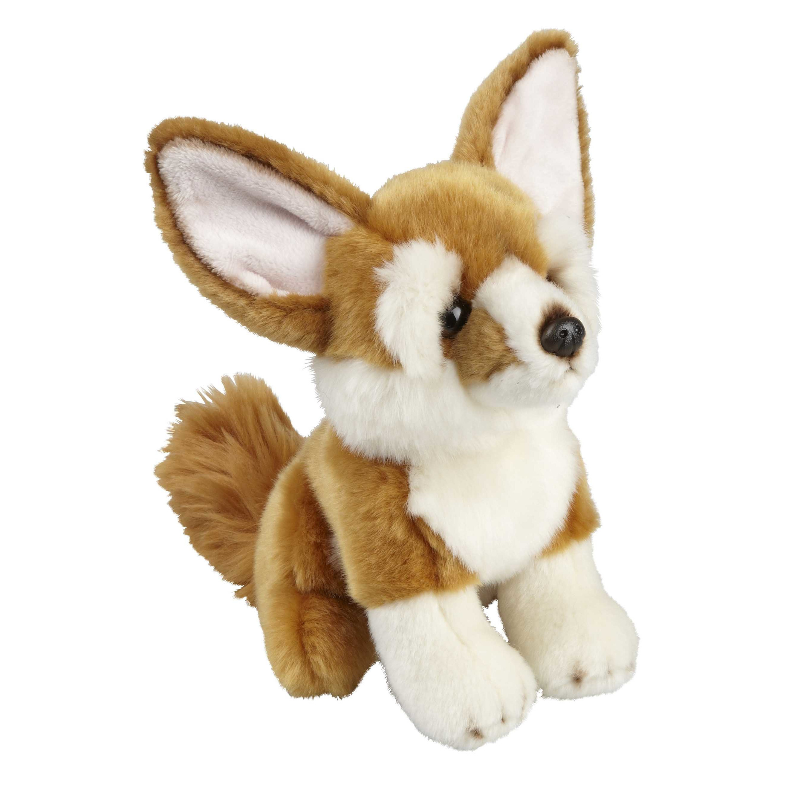 Pluche knuffel dieren Woestijnvos/Fennec 18 cm -