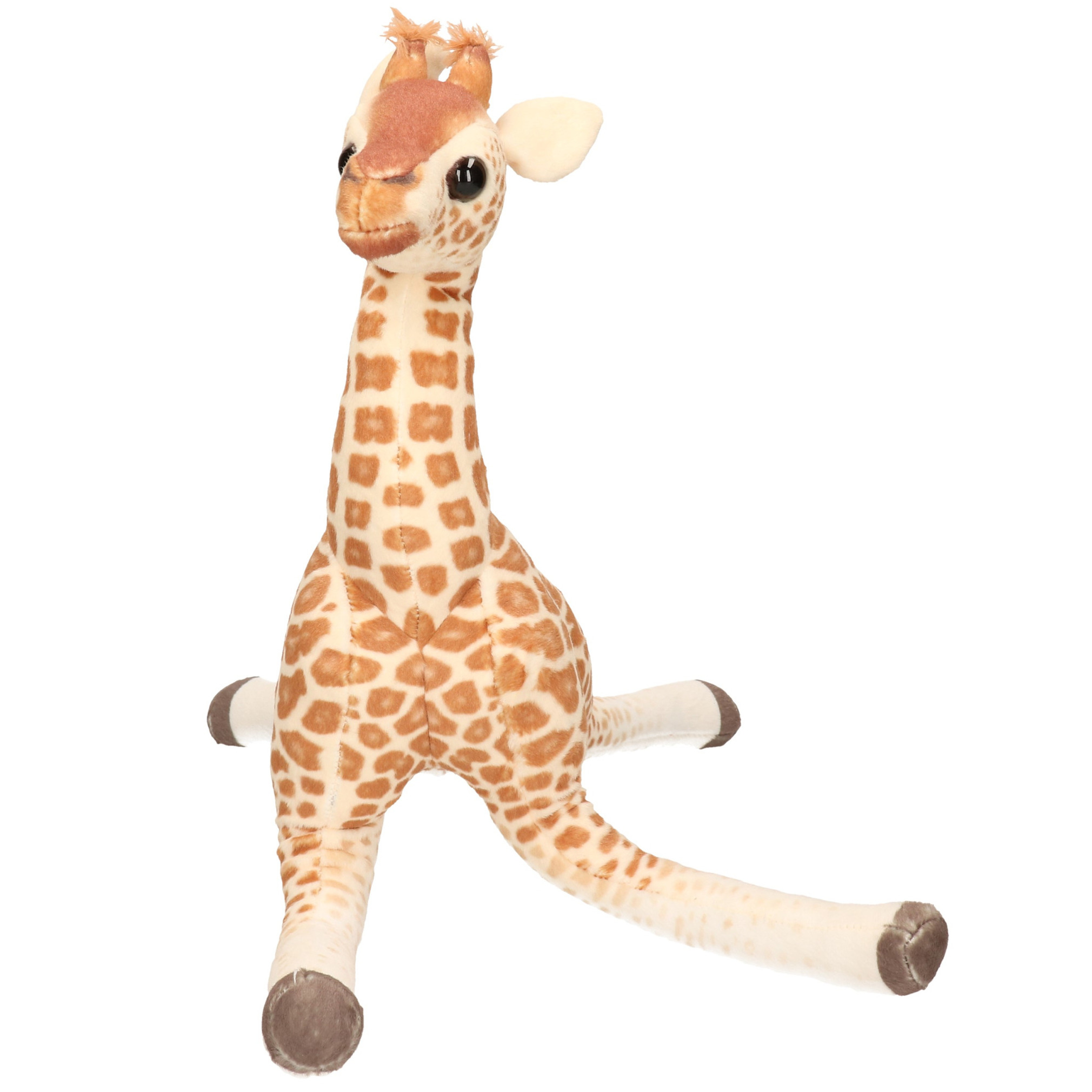 Living Earth serie - Pluche knuffel dieren Baby Giraffe van 43 cm -