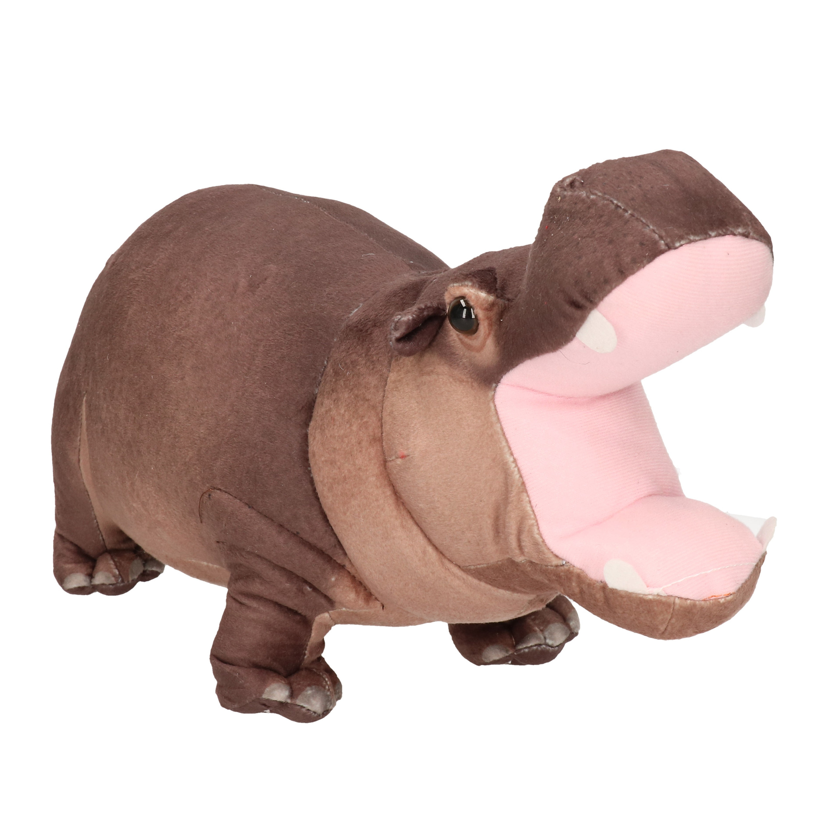 Living Earth serie - Knuffel Nijlpaard - pluche - knuffeldier - 35 cm -