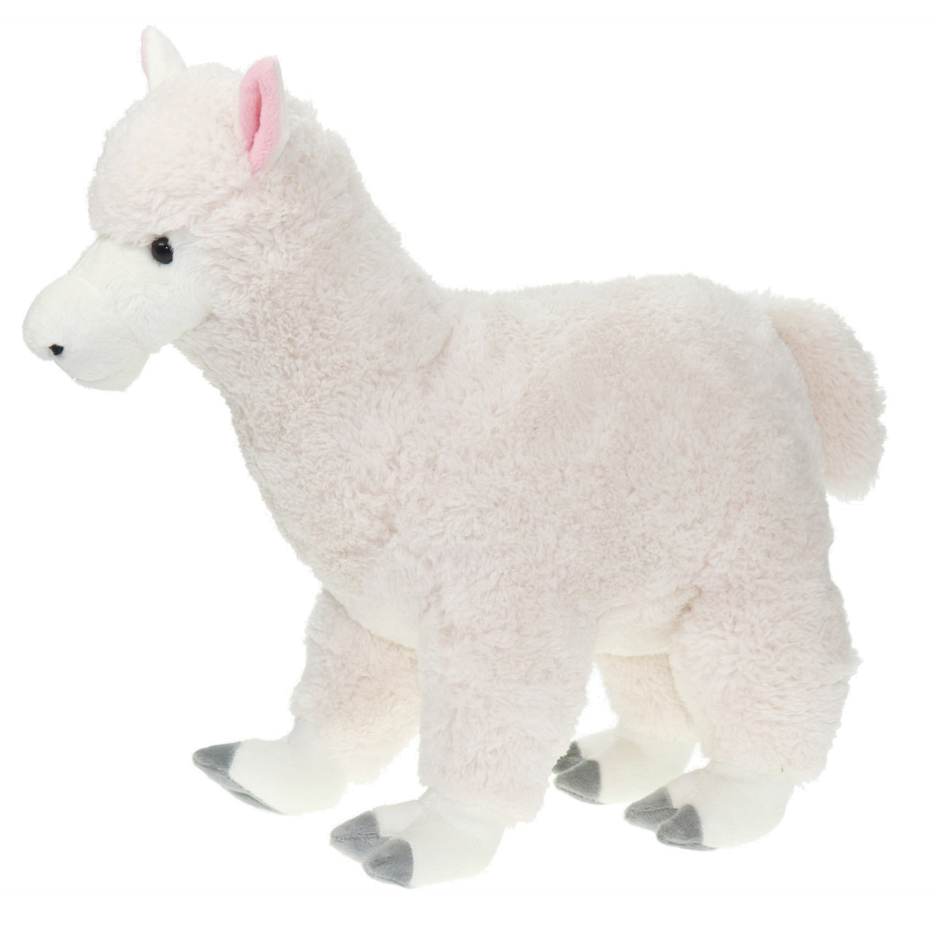 Pluche knuffel dieren Alpaca - 40 cm - wit - Speelgoed knuffels - Cadeau voor jongens/meisjes -