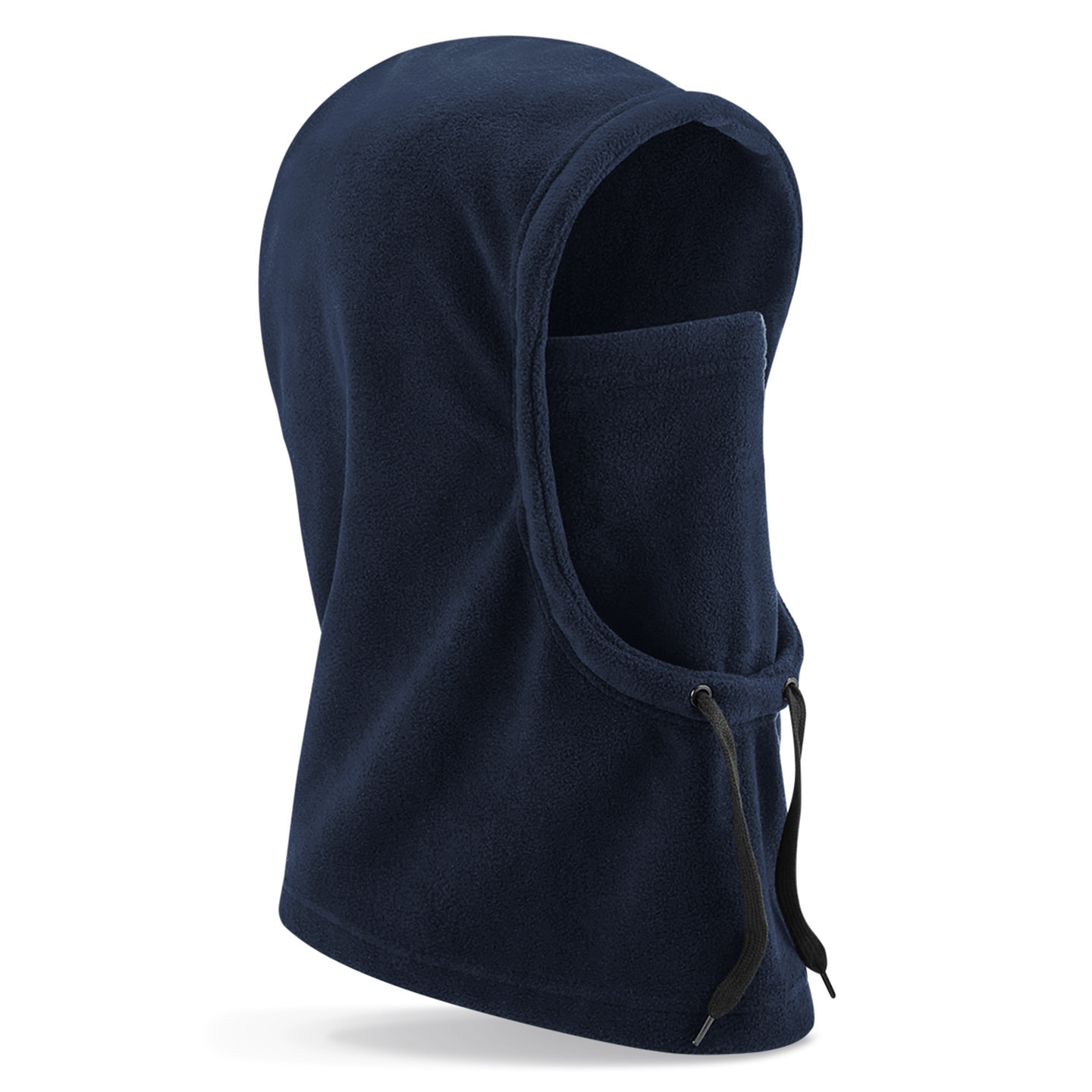 Bivak/balaclava Wintermuts navy blauw 100% fleece polyester met windvanger One size -