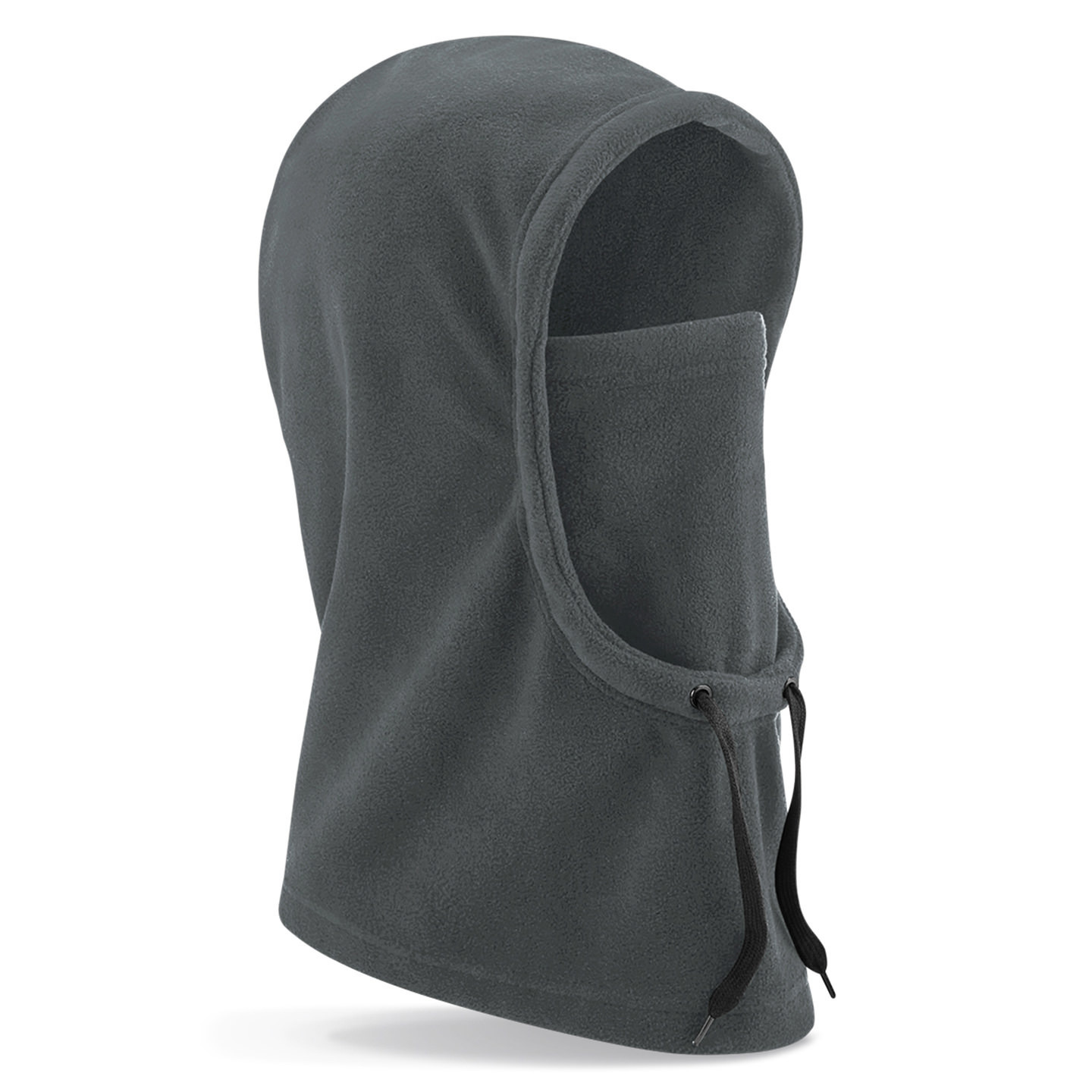Bivak/balaclava Wintermuts grijs 100% fleece polyester met windvanger One size -