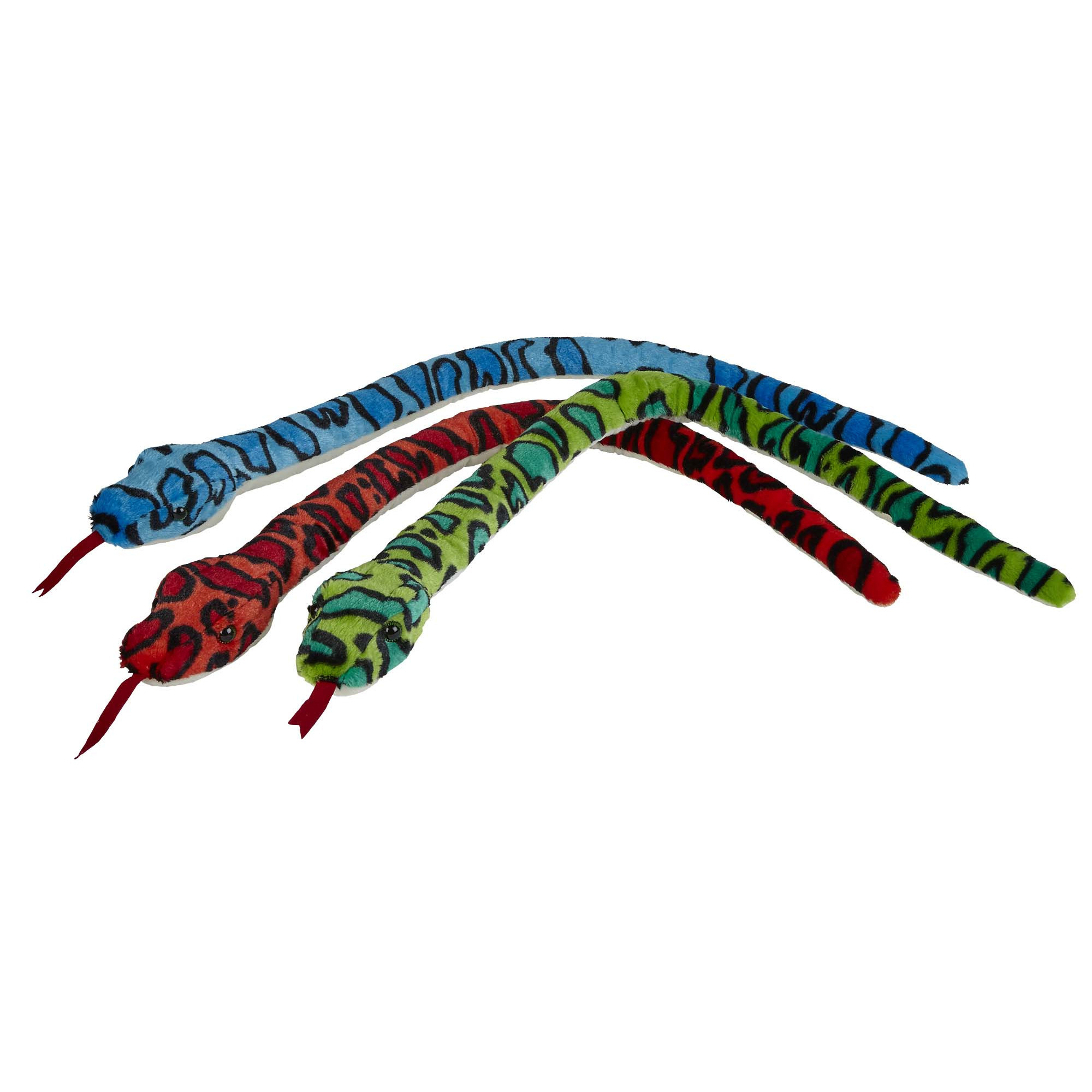 Pluche knuffel dieren Slang - camouflage rood - 100 cm - Speelgoed slangen -