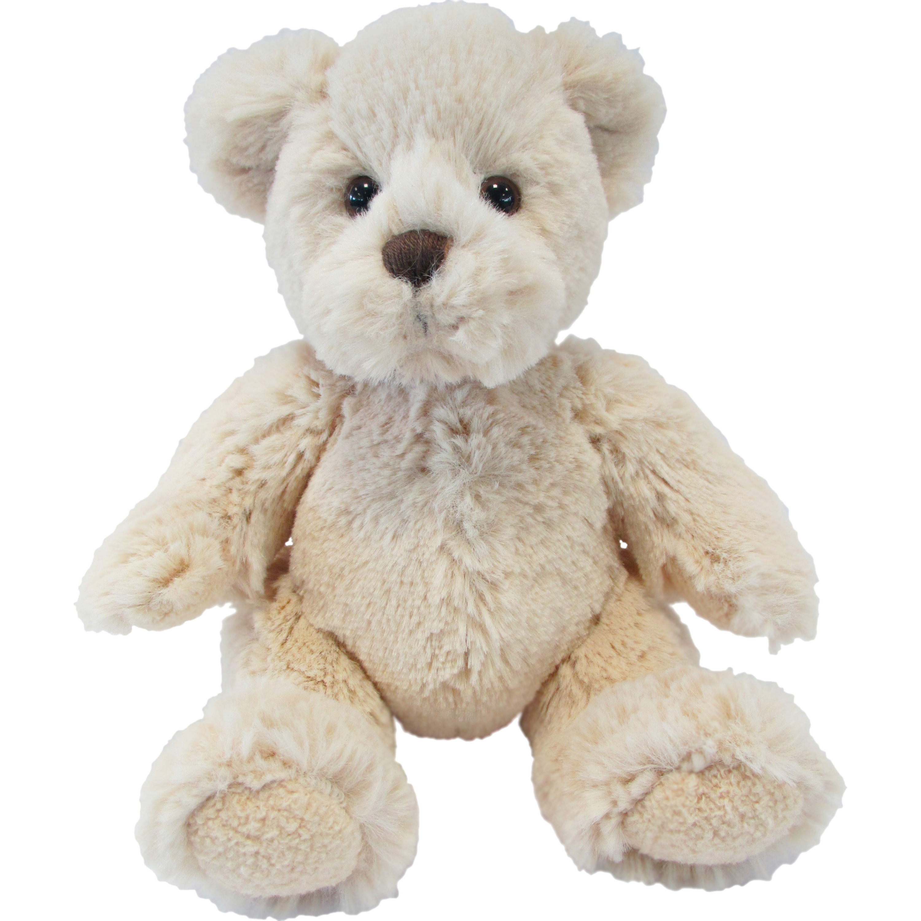 Suki Gifts pluche knuffel dieren teddy beer/beren - beige - 19 cm - Speelgoed knuffelbeesten -