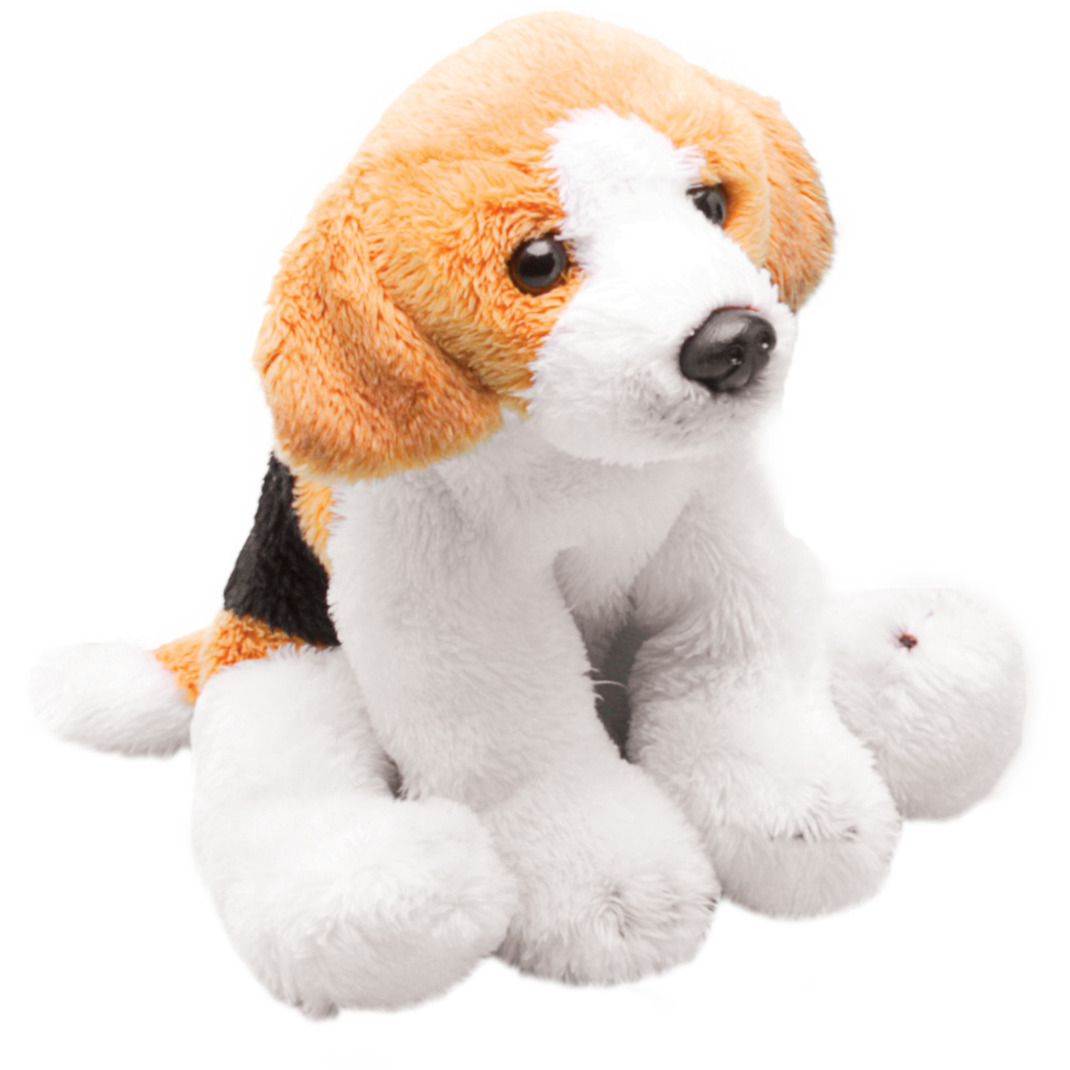Pluche knuffel dier Beagle hond - 13 cm - Speelgoed knuffelbeesten - Honden soorten -