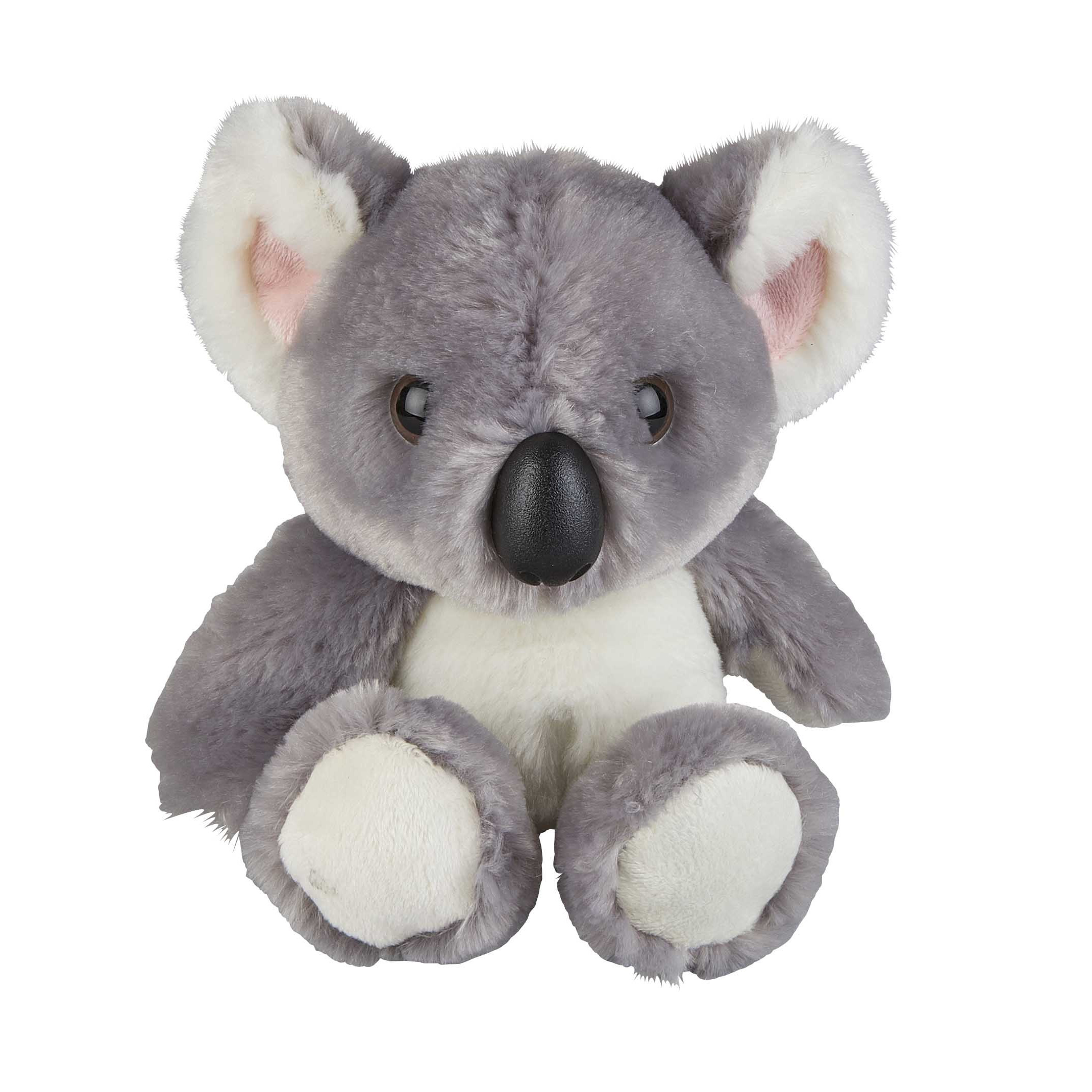 Pluche koala knuffel - grijs - 18 cm - speelgoed -