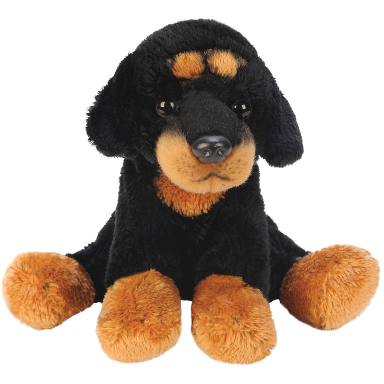 Suki Gifts Pluche knuffel dieren Rottweiler hond - 13 cm -
