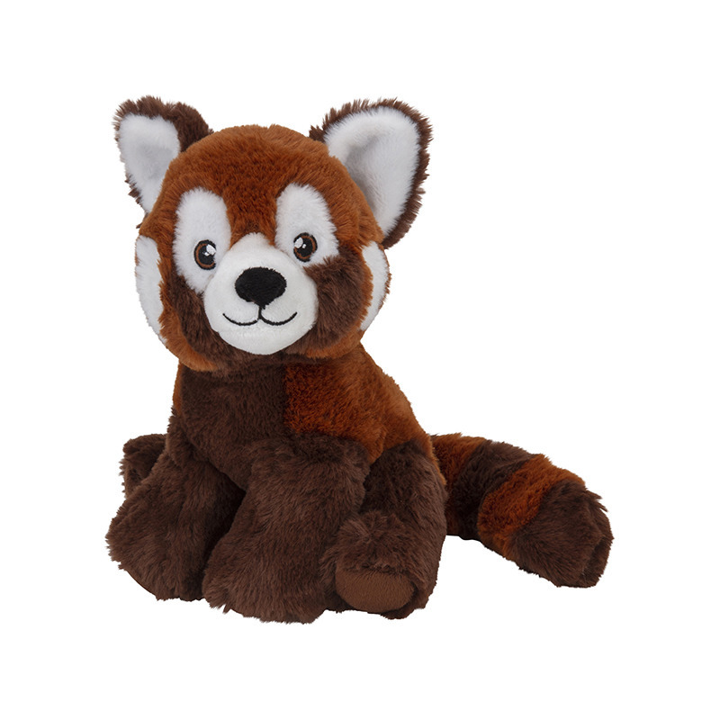 Nature Planet pluche knuffel rode panda beer - 21 cm - Speelgoed knuffeldieren -