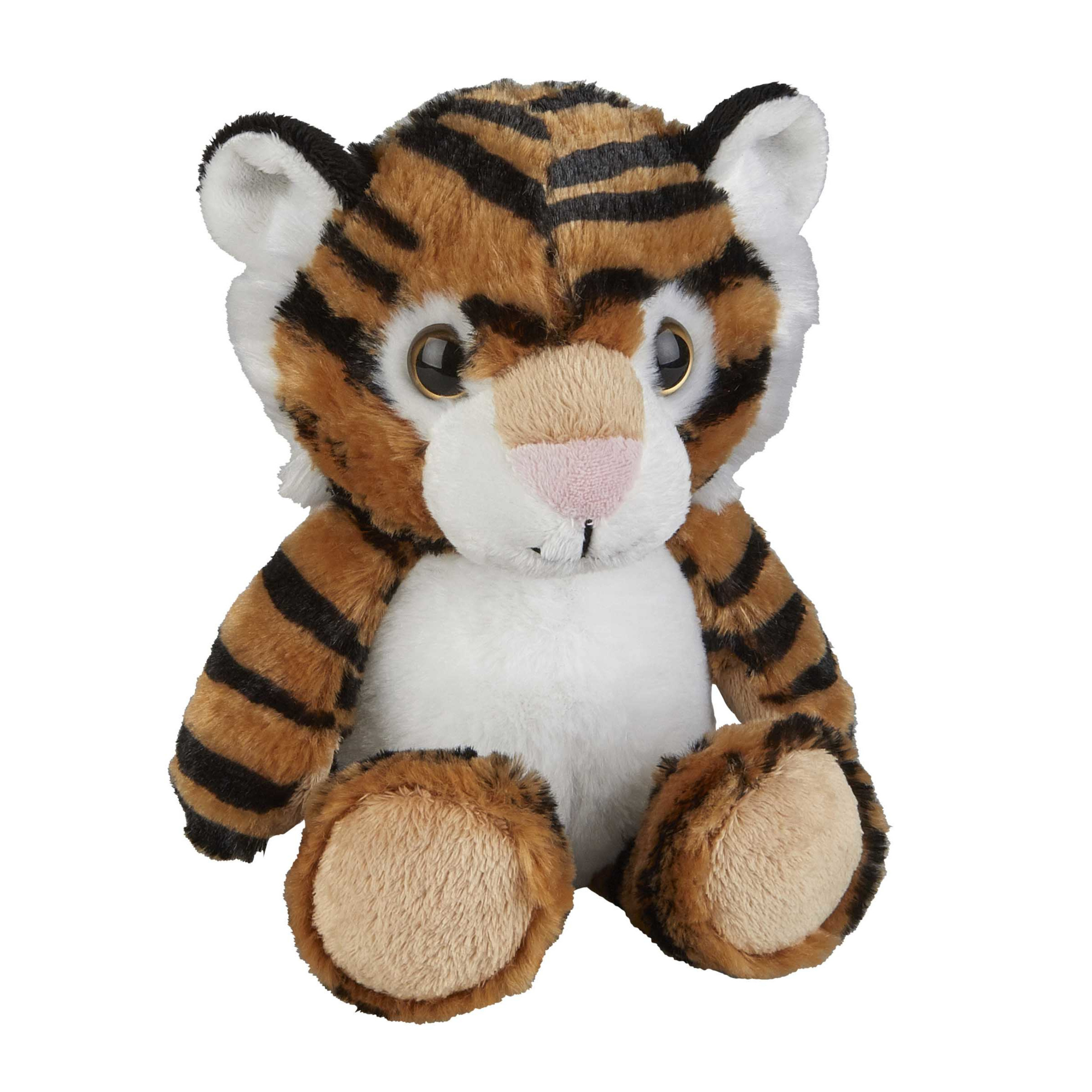 Pluche knuffel dieren Tijger 18 cm -