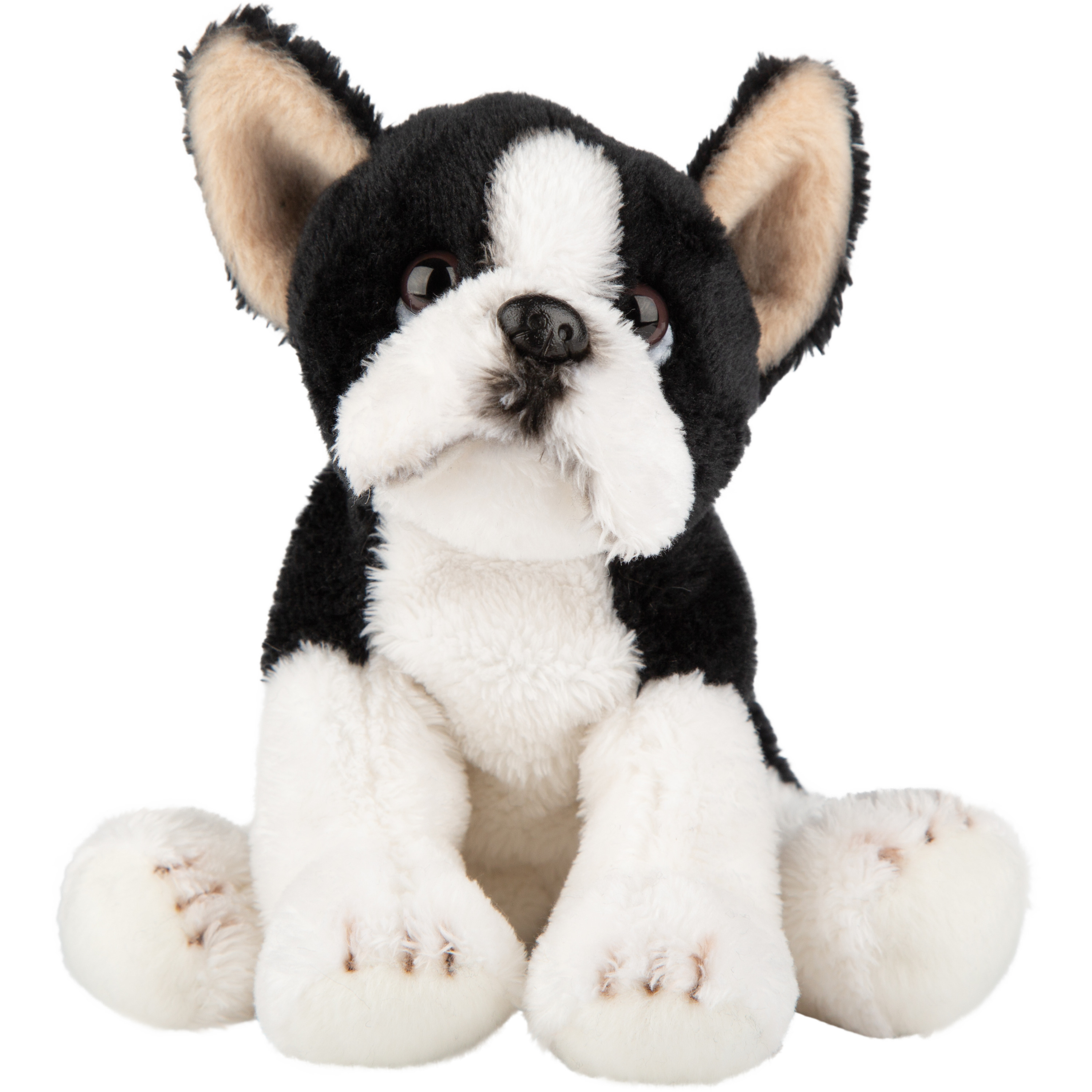 Knuffeldier Boston Terrier hond - pluche knuffel - 13 cm - huisdieren thema -