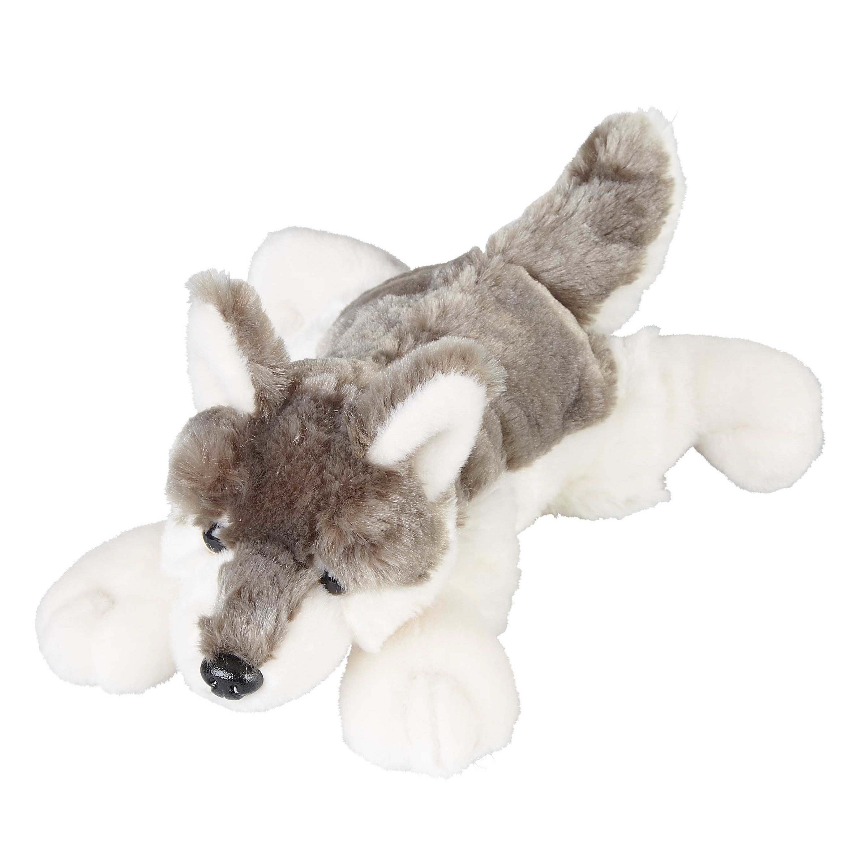 Ravensden Pluche knuffel dieren - Wolf - 25 cm - Speelgoed wolven - wilde dieren knuffelbeesten -