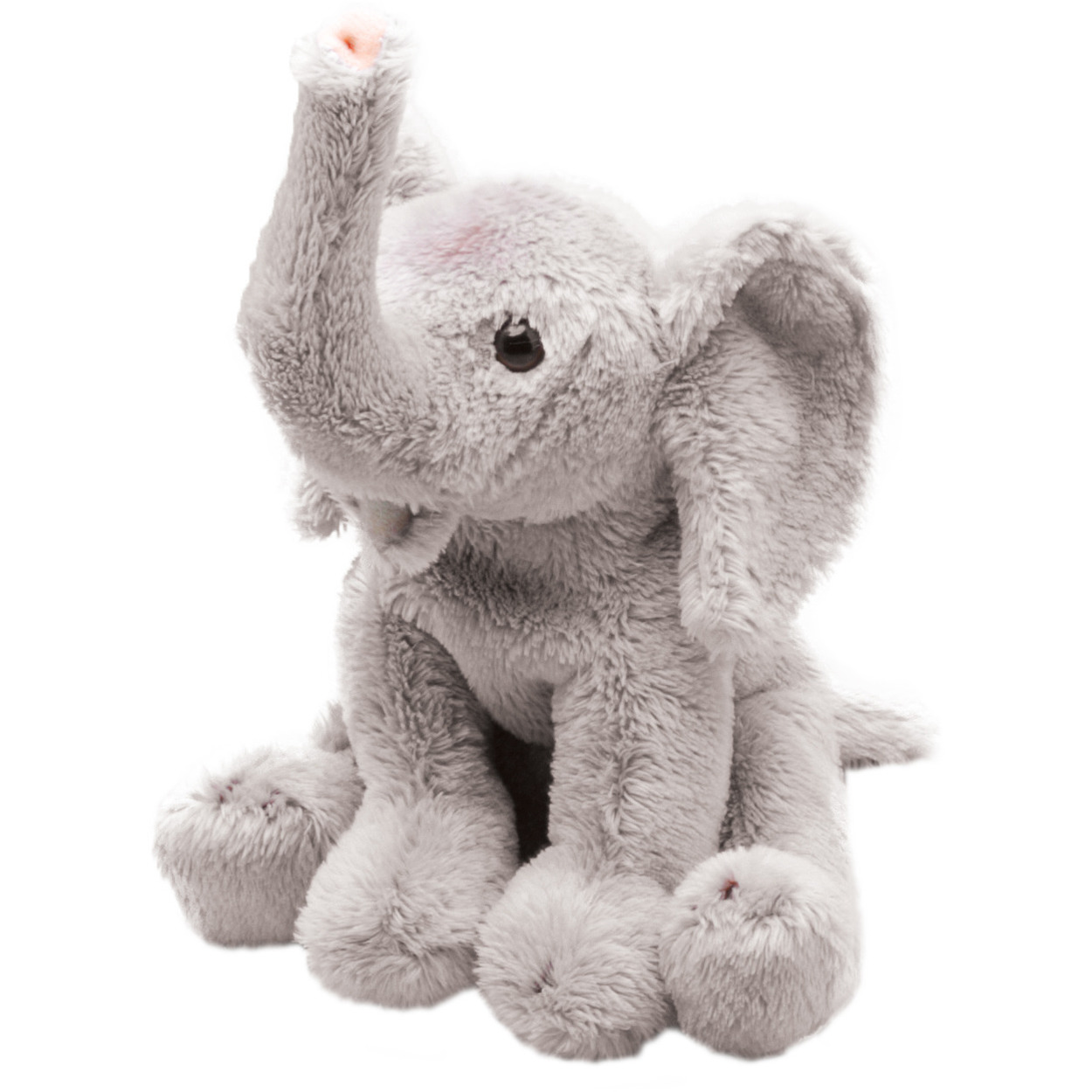Pluche Olifant knuffeldier - grijs - 13 cm - olifanten knuffels -