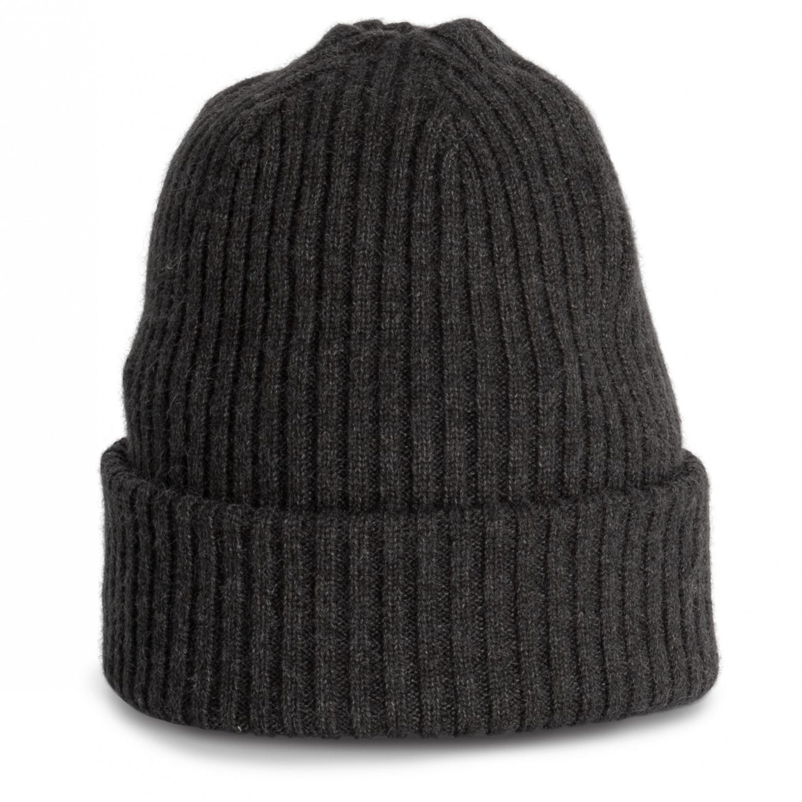 Heren/Dames gebreide Zeemans Wintermuts antraciet grijs One size -