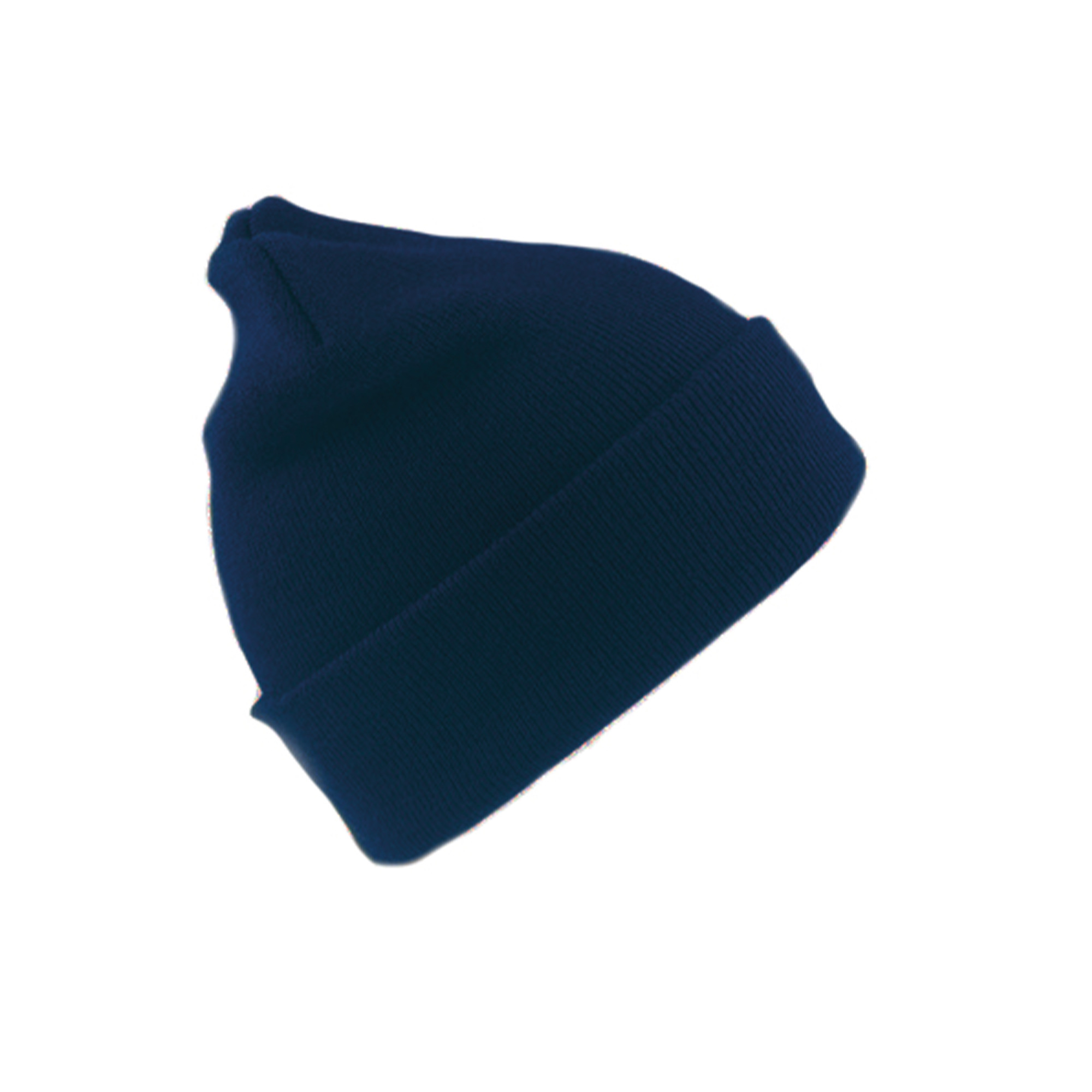 Heren/dames Beanie Wintermuts - donkerblauw - 100% acryl wol - warme mutsen - Dubbel dikke stof One size -