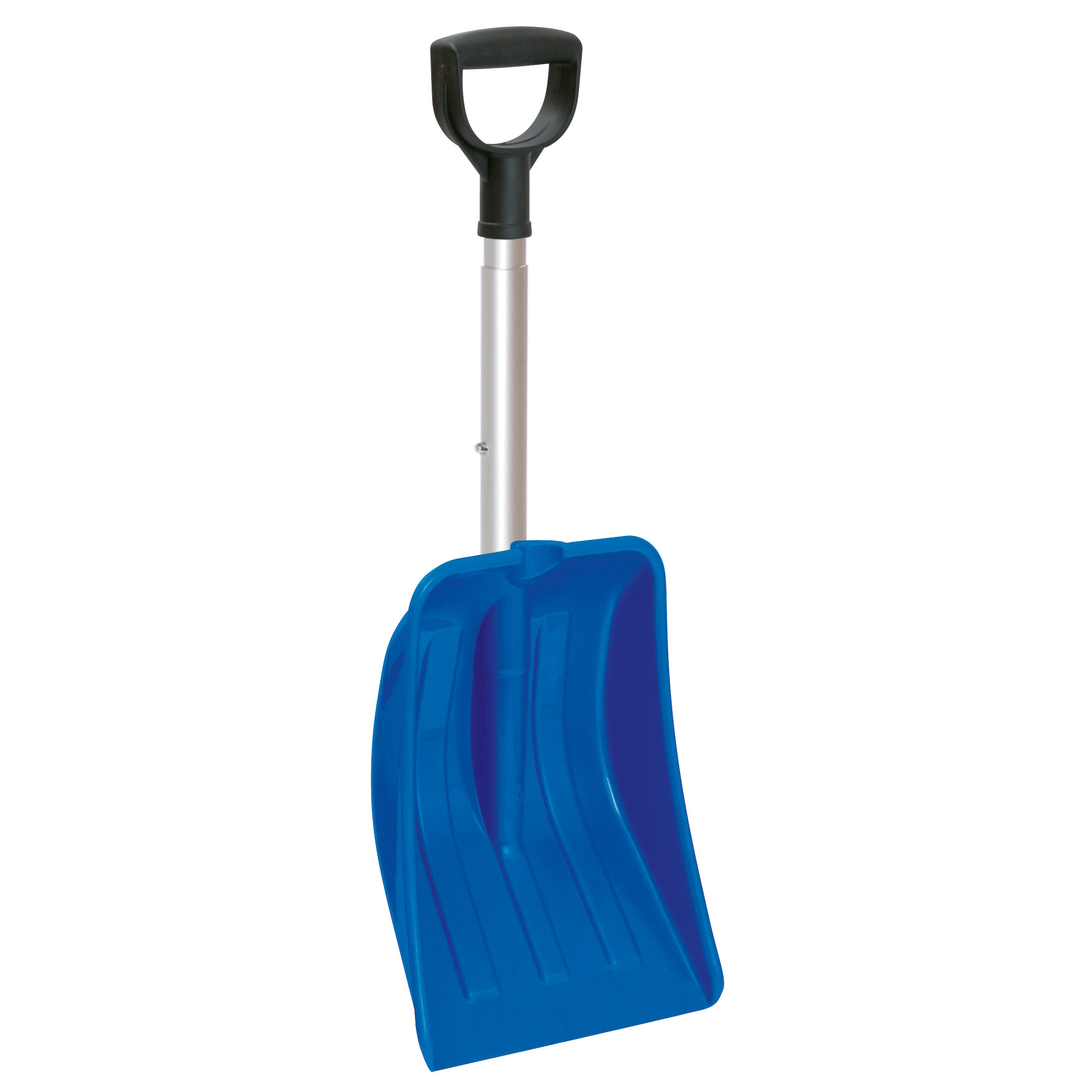 Compacte sneeuwschep / sneeuwschuiver blauw uitschuifbare steel 69 - 83 cm -