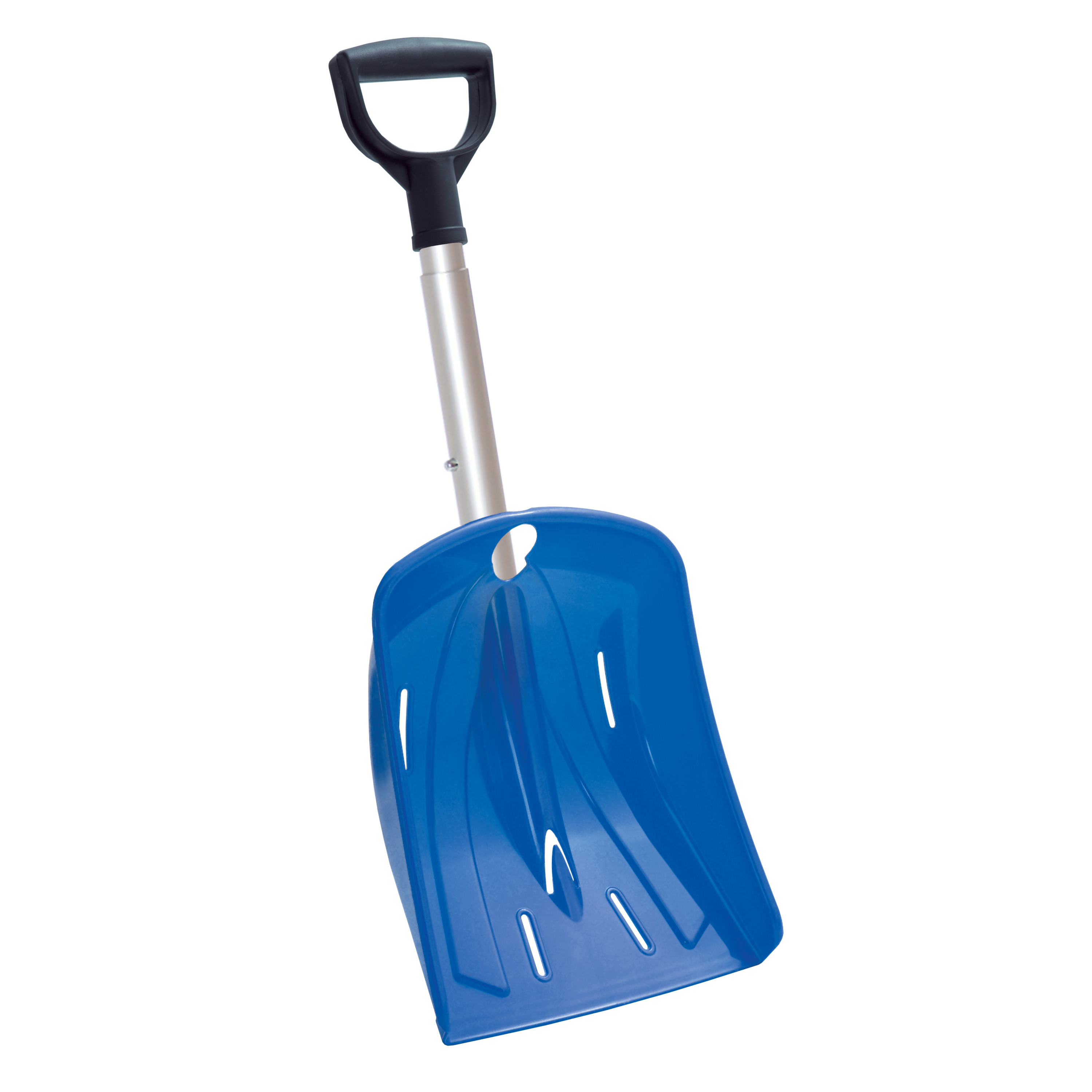Compacte sneeuwschep / sneeuwschuiver blauw uitschuifbare steel 53 - 89 cm -