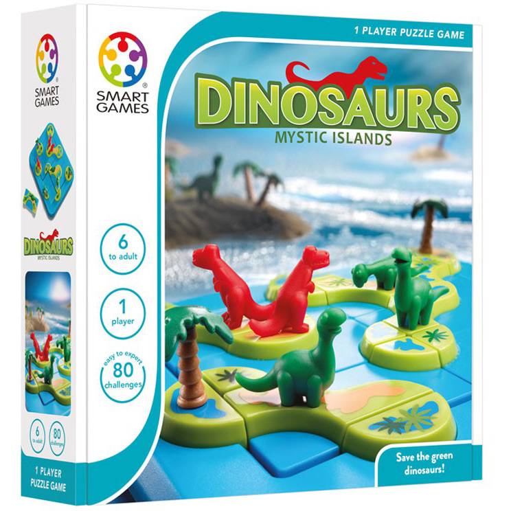 SmartGames Dinosaurs - Mystic Islands leerspel Nederlands, 1 speler, Vanaf 6 jaar, 80 opdrachten