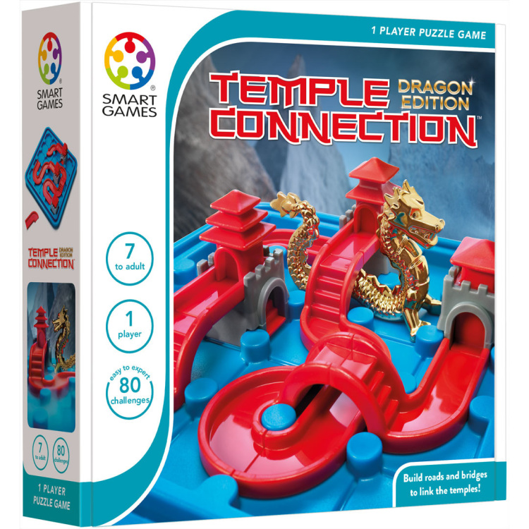 SmartGames Temple Connection - Dragon Edition leerspel Nederlands, 1 speler, Vanaf 7 jaar, 80 opdrachten