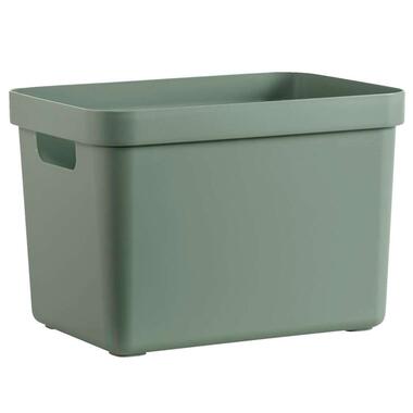 Sigma home box 18 liter - donkergroen - 35,2x25,3x24,3 cm - Leen Bakker