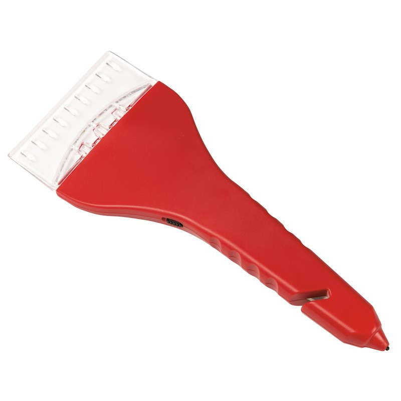 Multifunctionele ijskrabber rood met LED verlichting -