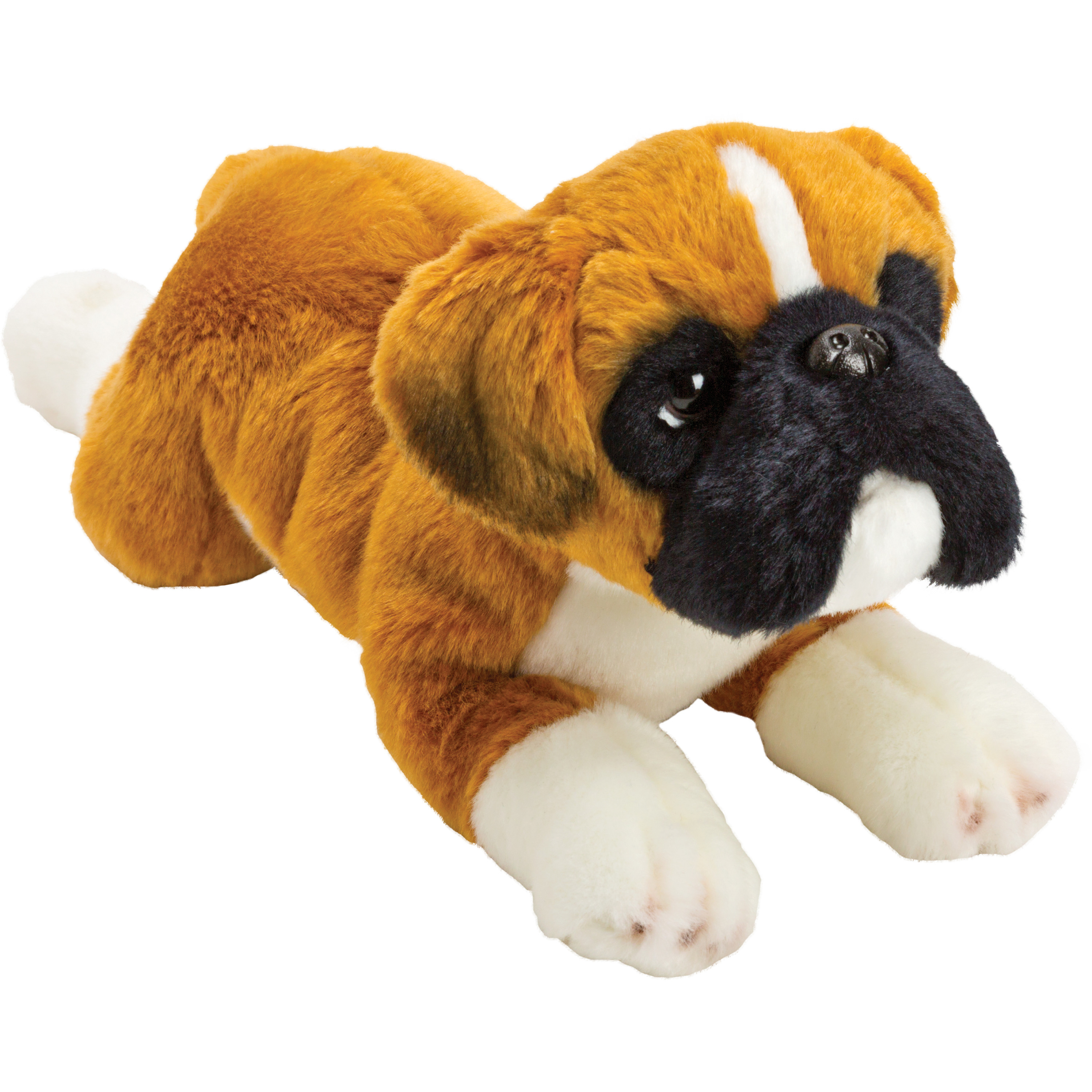 Suki gifts pluche boxer honden knuffel - 34 cm - huisdieren - knuffelbeesten - Speelgoed -