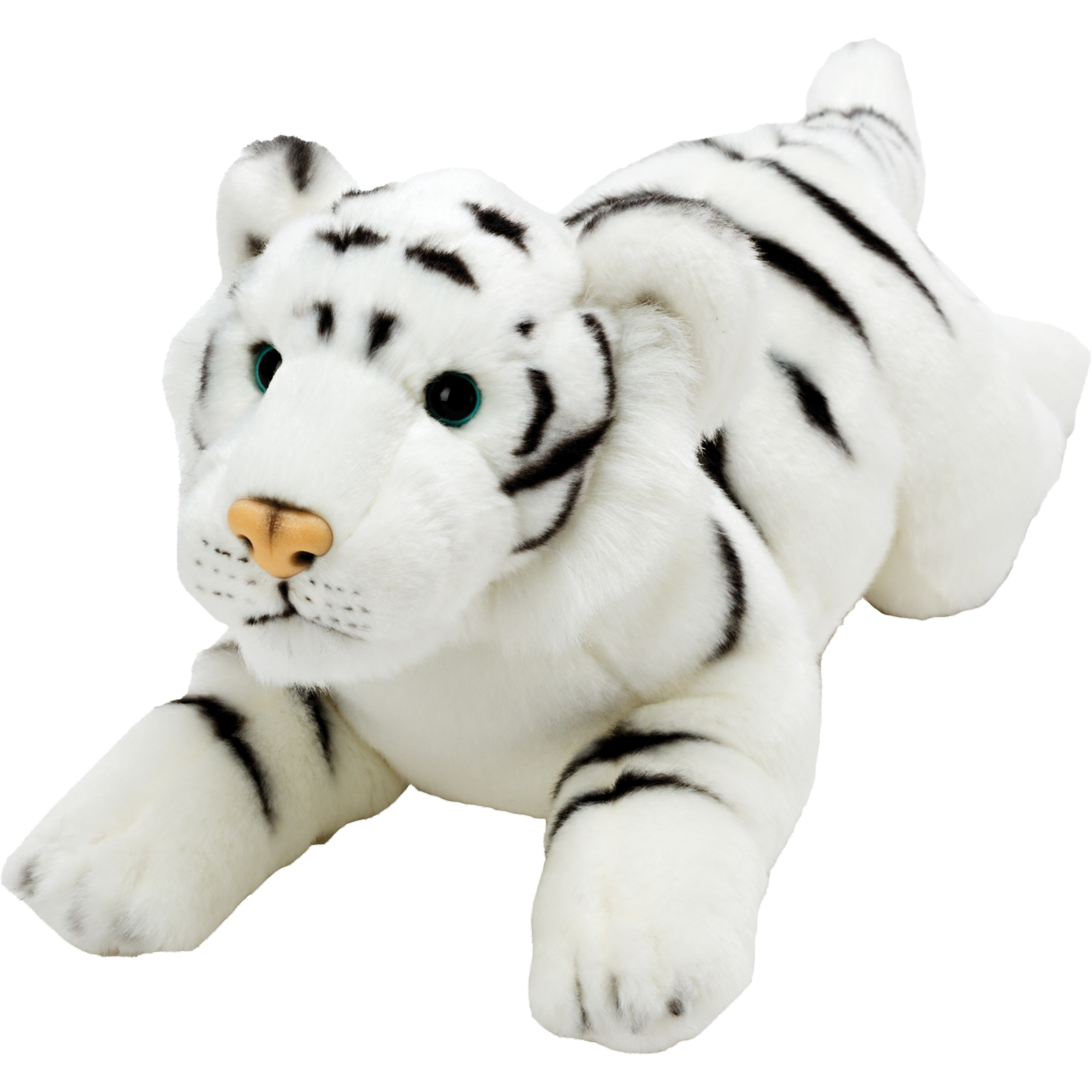 Pluche knuffel dieren Witte Tijger 33 cm -