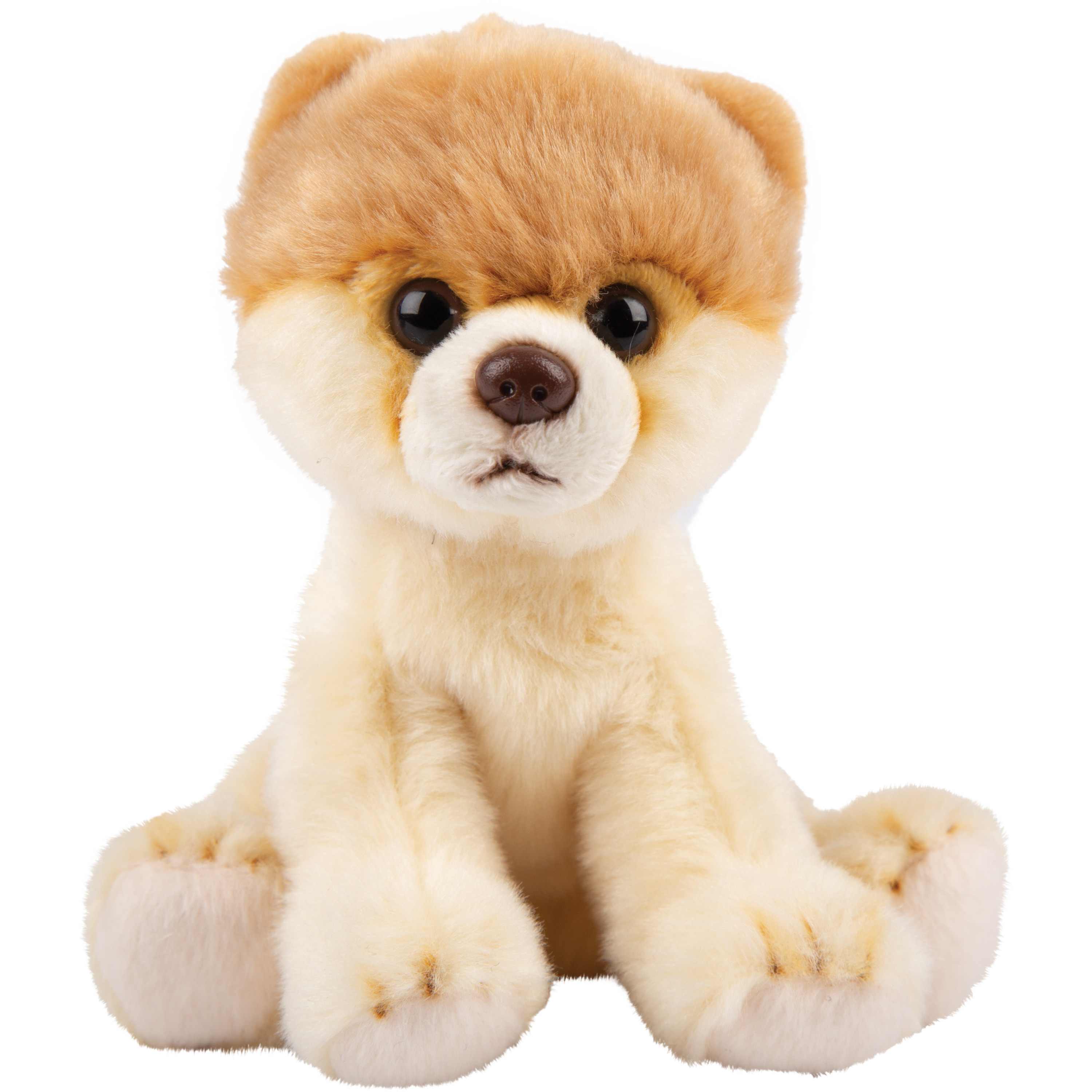 Pluche knuffel dieren Pomeranian/Dwergkeeshond 13 cm -