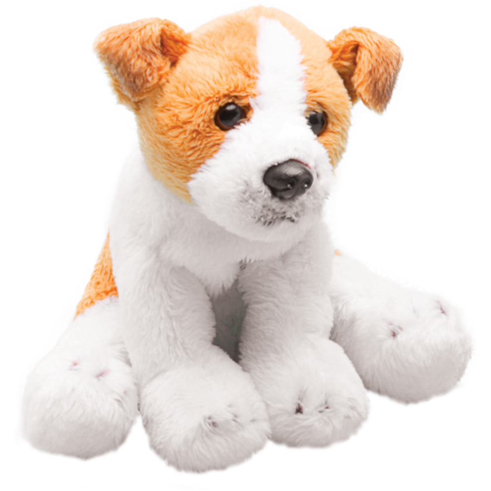 Pluche knuffel dieren Jack Russel hond - 13 cm - Speelgoed knuffelbeesten - honden -
