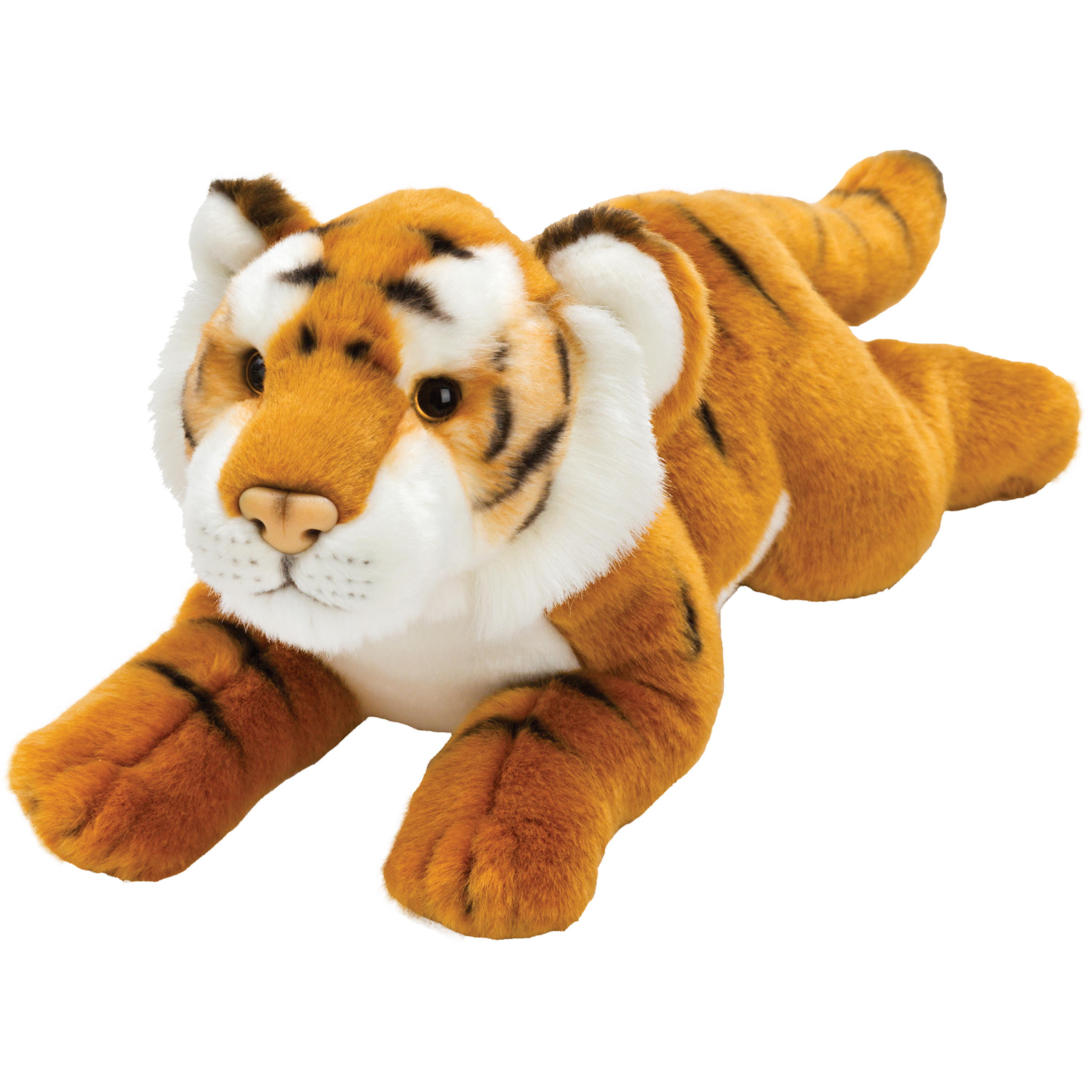 Pluche knuffel dieren Bruine Tijger 33 cm -