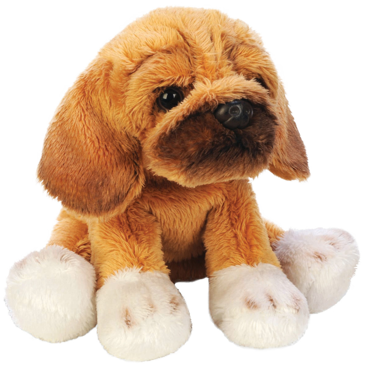 Pluche knuffel dieren Puggle hond 13 cm -