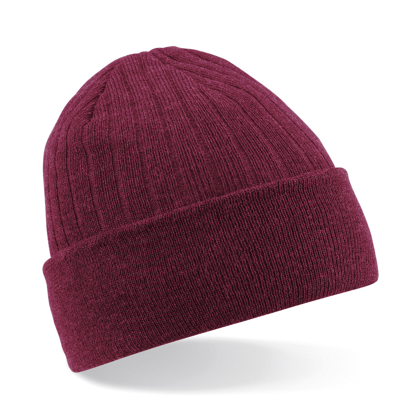 Thinsulate Wintermuts Beanie - Heren/Dames - 100% acryl wol - bordeaux rood One size -