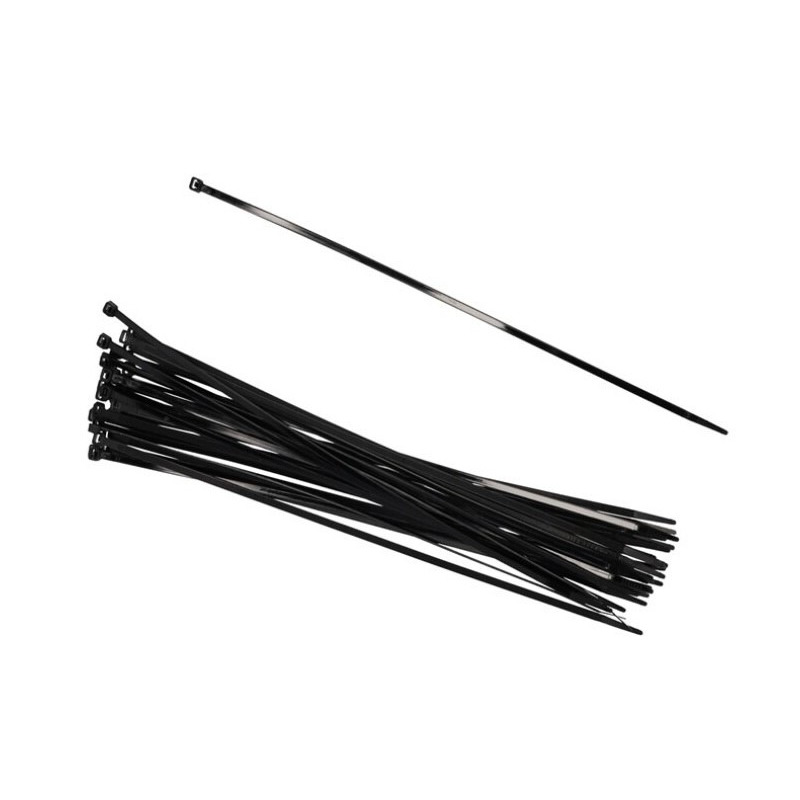 60x stuks Kabelbinders tie-wraps zwart 45 cm -