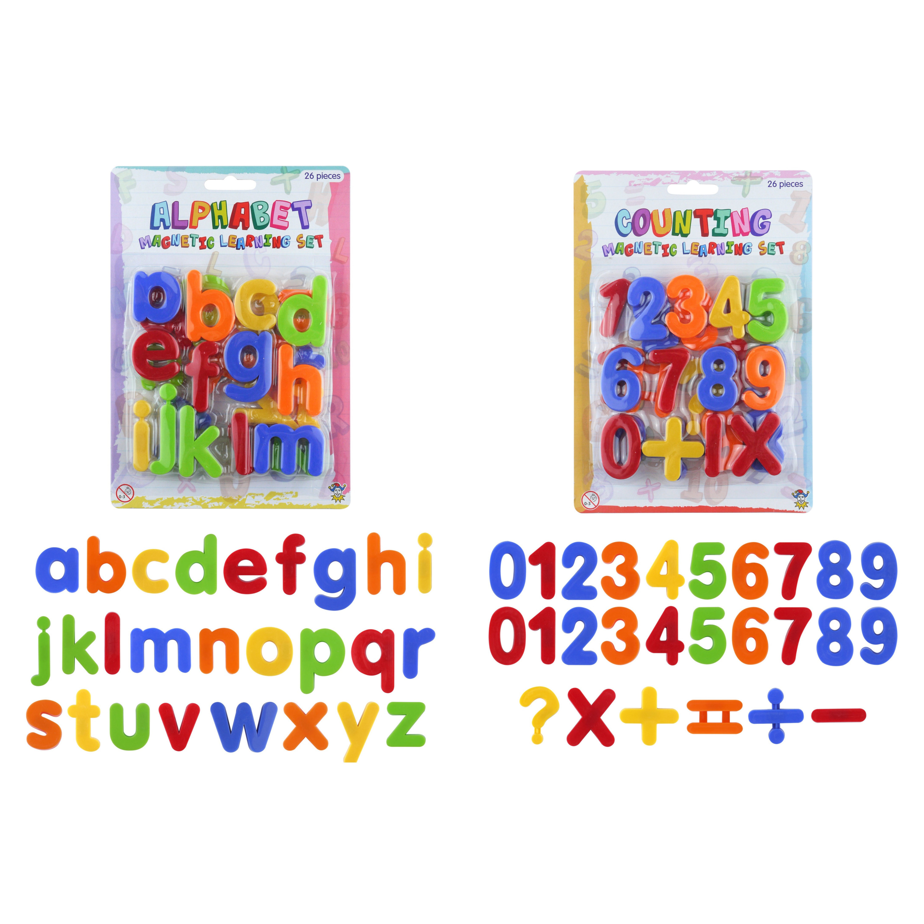 1x set Magnetische gekleurde alfabet speelgoed letters en cijfers 52 stuks 4 cm -