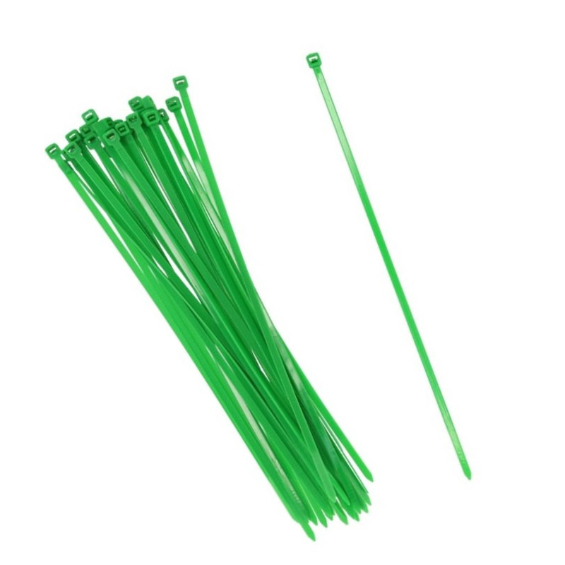 30x stuks Kabelbinders tie-wraps groen 37 cm -