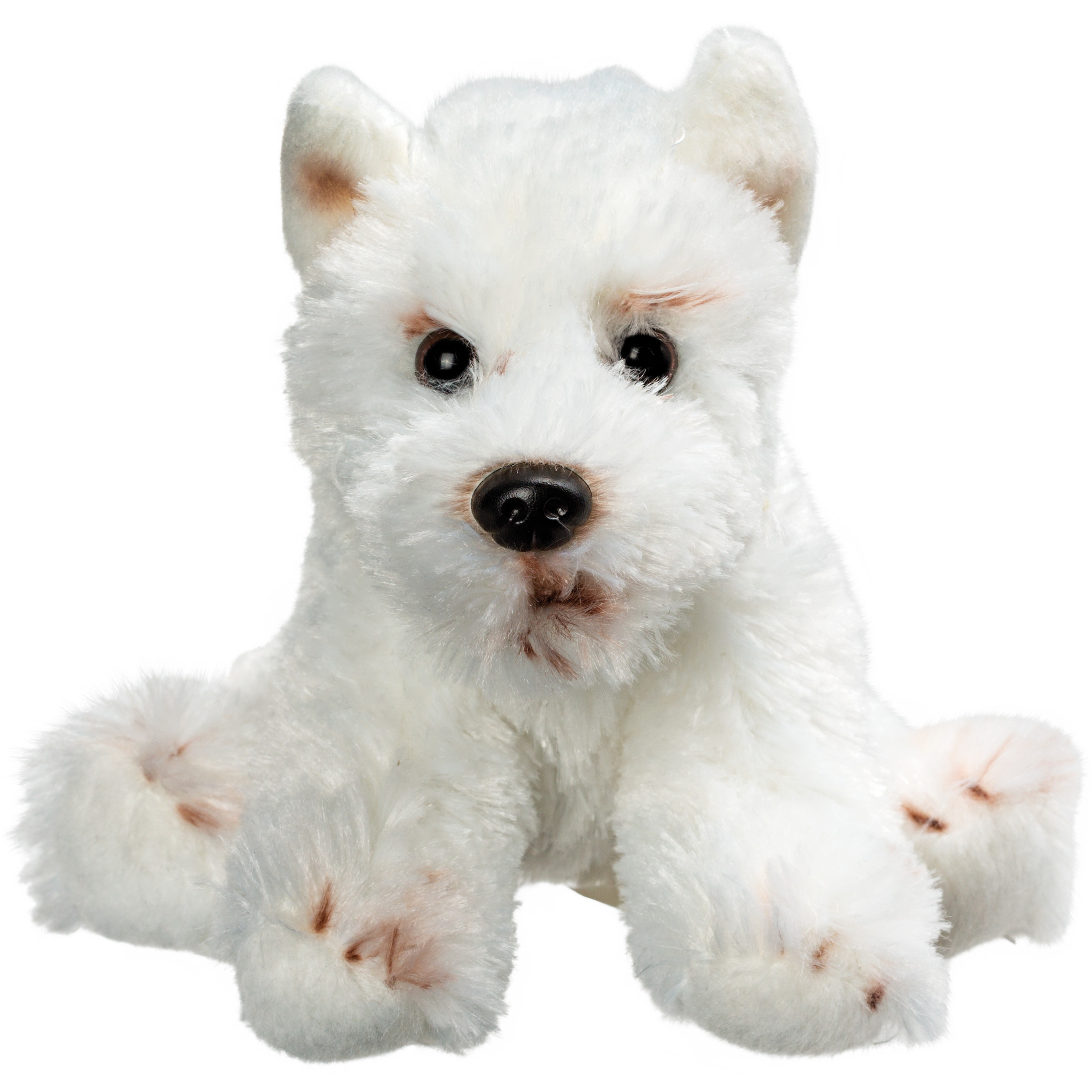 Pluche knuffel dieren West Highland Terrier hond 13 cm -