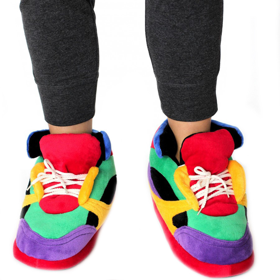 Pantoffels/sloffen clownschoenen/sneakers voor volwassenen 2XL (45-48) -