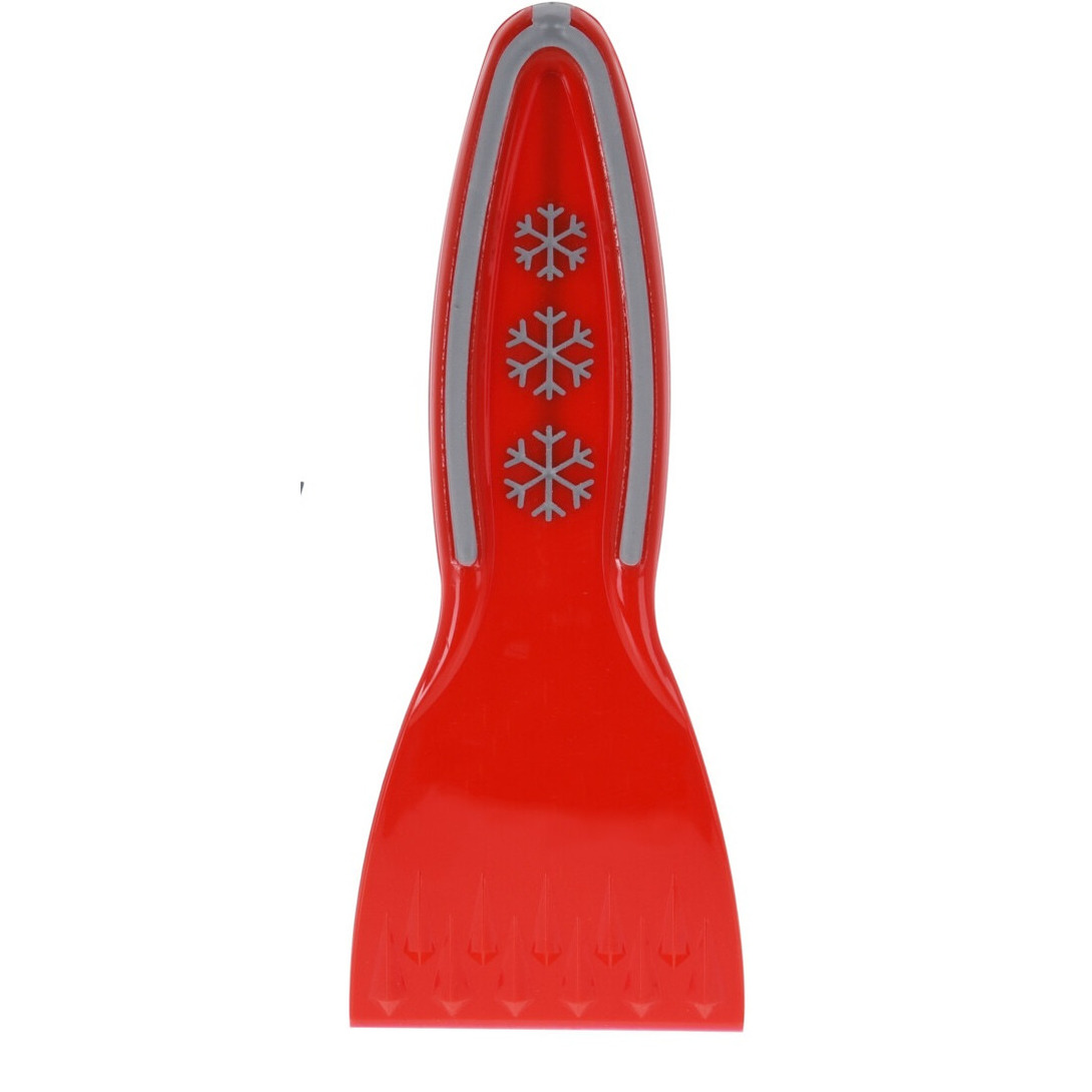 Rode ijskrabber van kunststof 20 cm -
