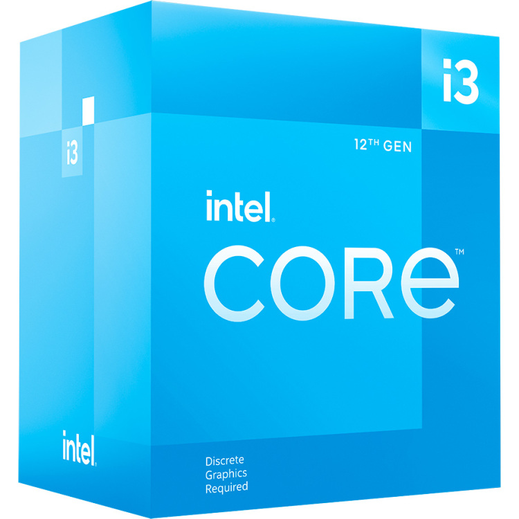 Intel® Core i3-12100F, 3,3 GHz (4,3 HGz Turbo Boost) processor "Alder Lake"